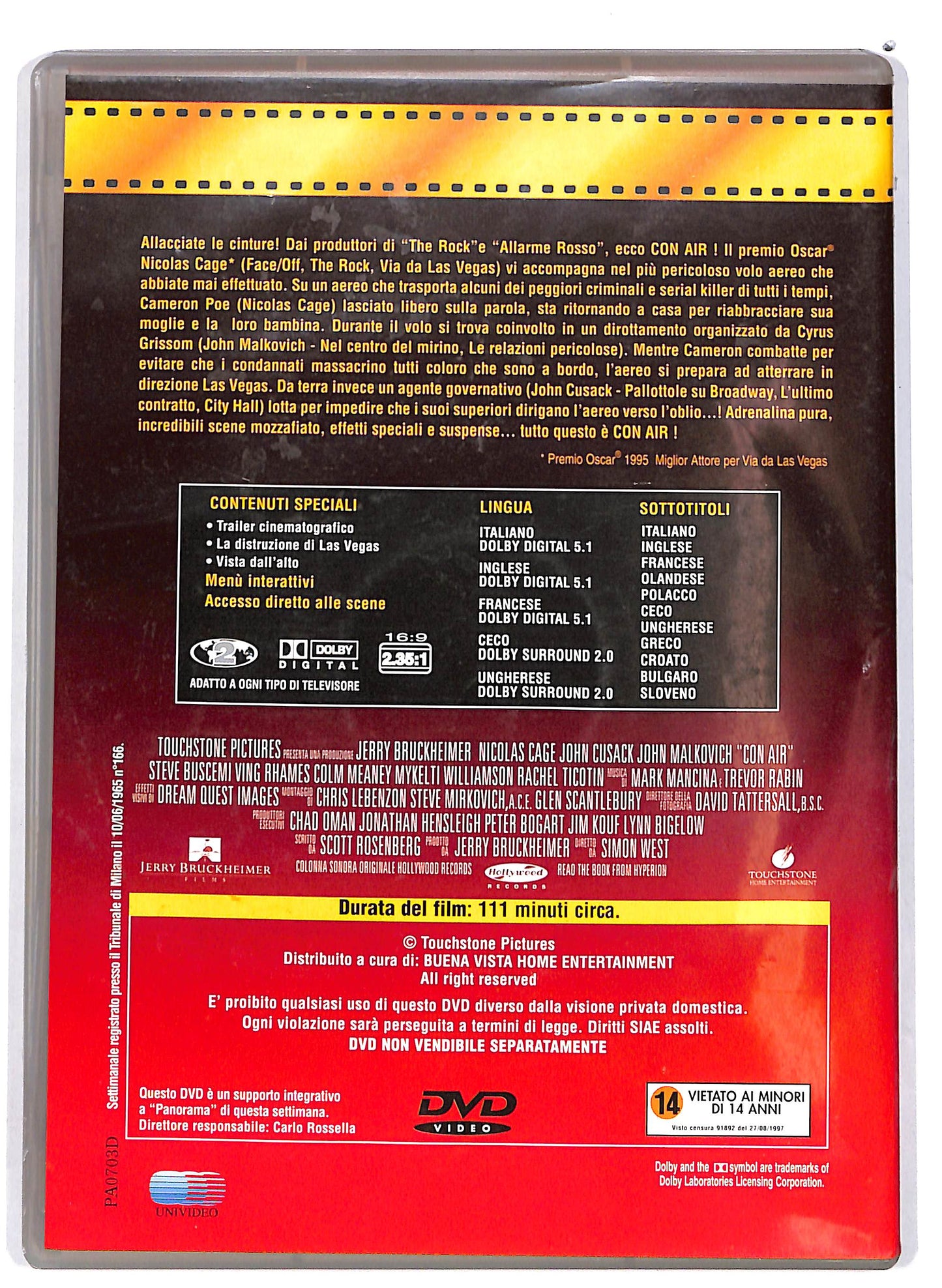 EBOND Con Air  EDITORIALE DVD D649855