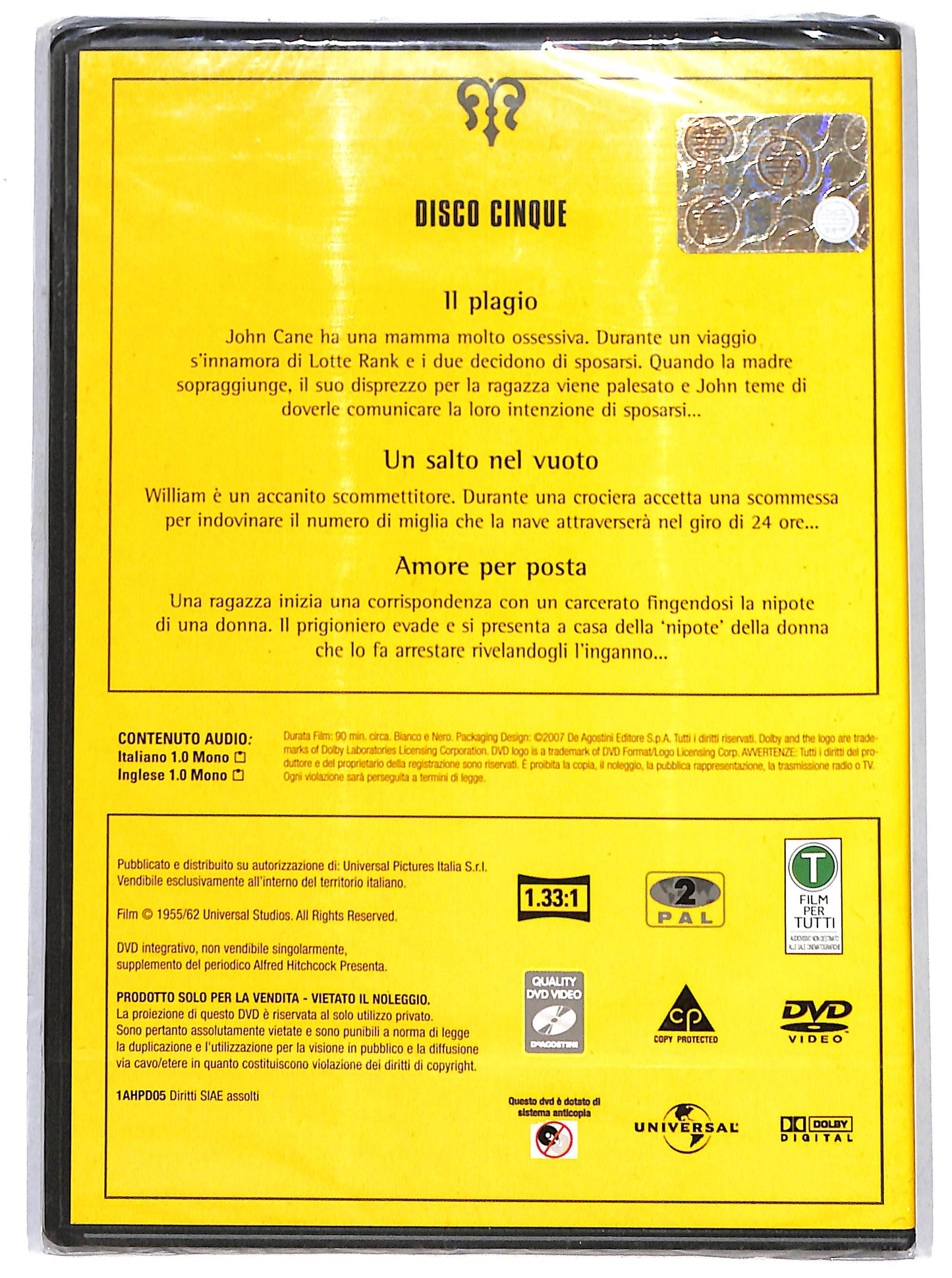 EBOND lfred Hitchcock presenta Disco 5 vol 5  EDITORIALE DVD D649949