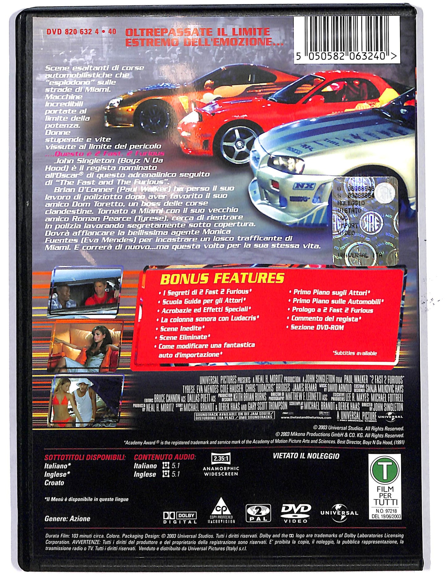 EBOND 2 Fast 2 Furious  DVD D650056