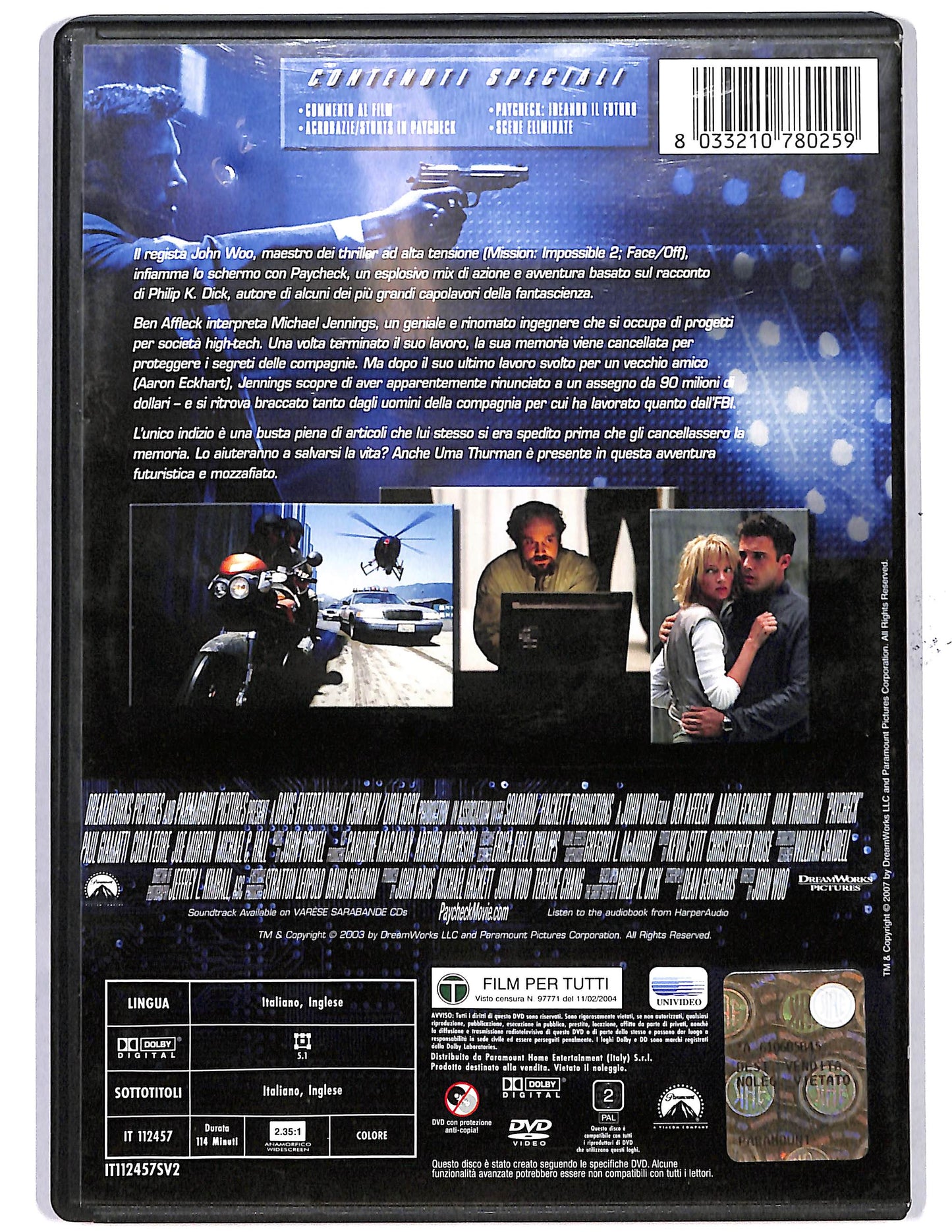 EBOND Paycheck  DVD D650110