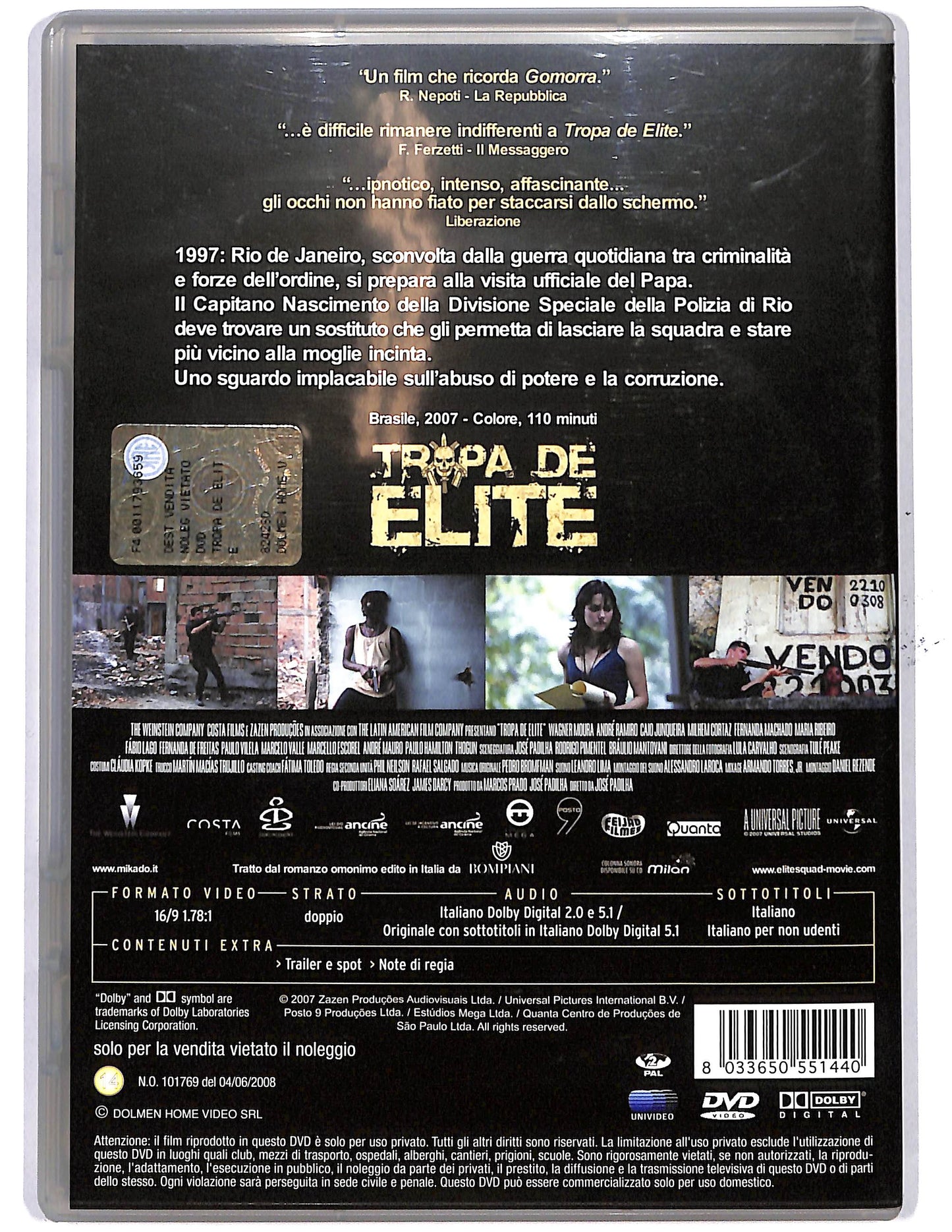 EBOND Tropa de Elite  DVD D650139