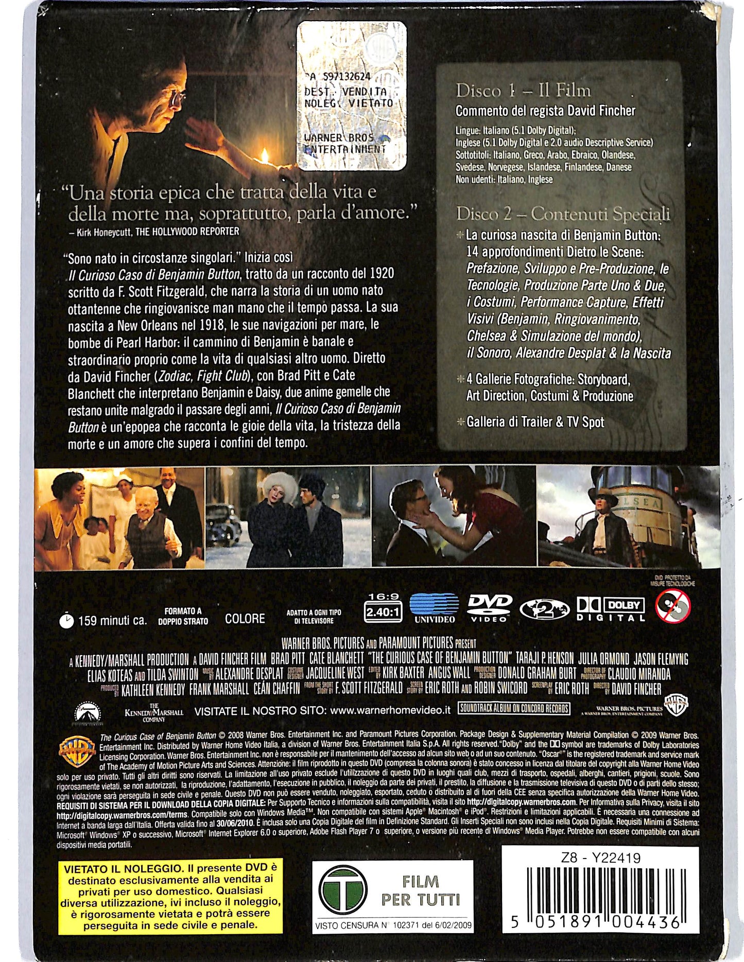 EBOND Il curioso caso di Benjamin Button EDIZIONE SPECIALE 2 dischi  DVD D650224