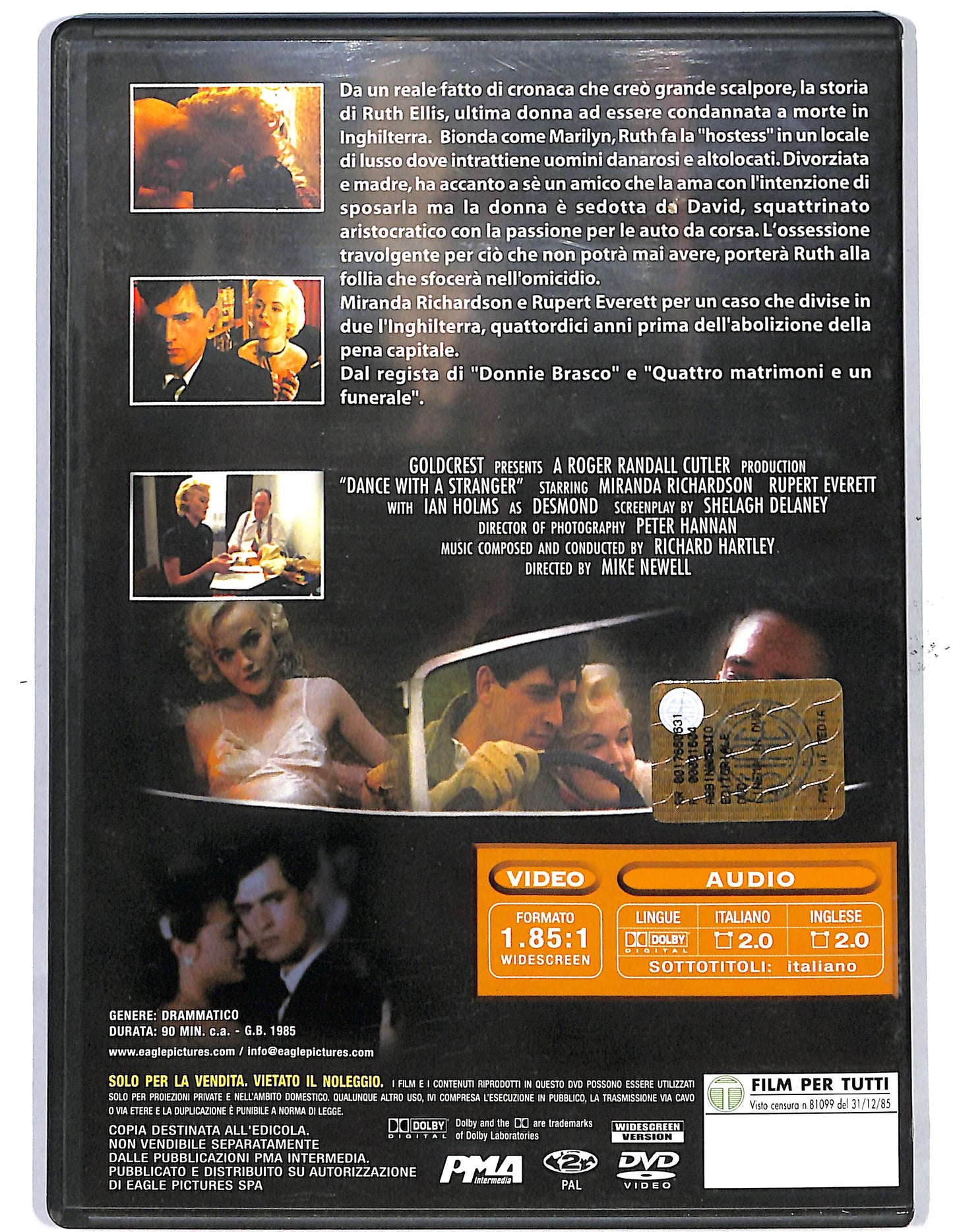 EBOND Ballando con uno sconosciuto EDITORIALE DVD D650419