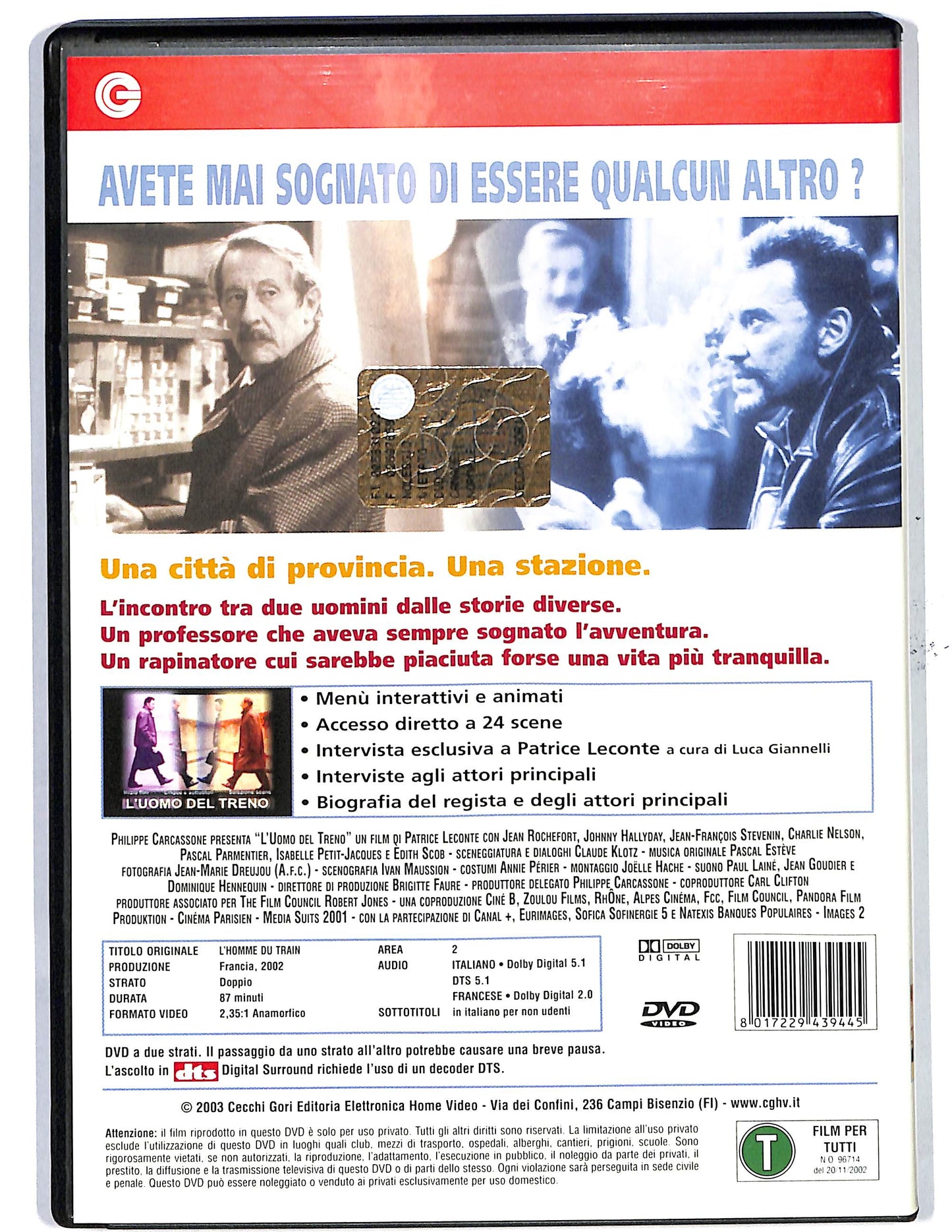 EBOND L'uomo del treno  DVD D650533