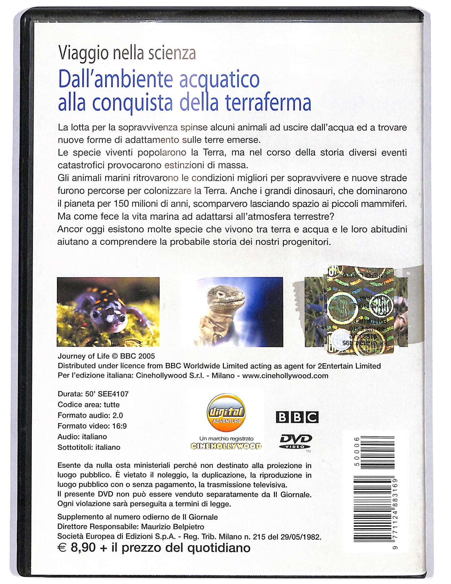 EBOND Dall'ambiente acquatico alla conquista della terra ferma 8 DVD D650744