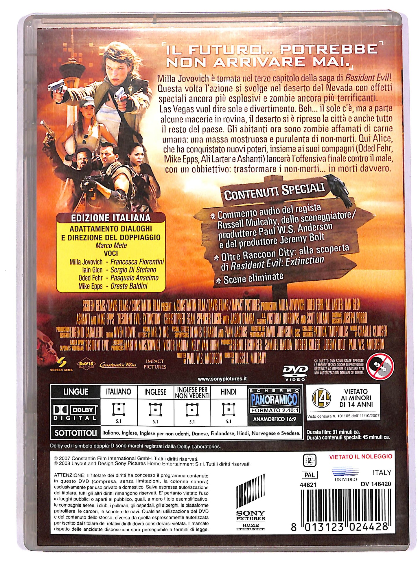 EBOND Resident Evil: Extinction DVD D650930