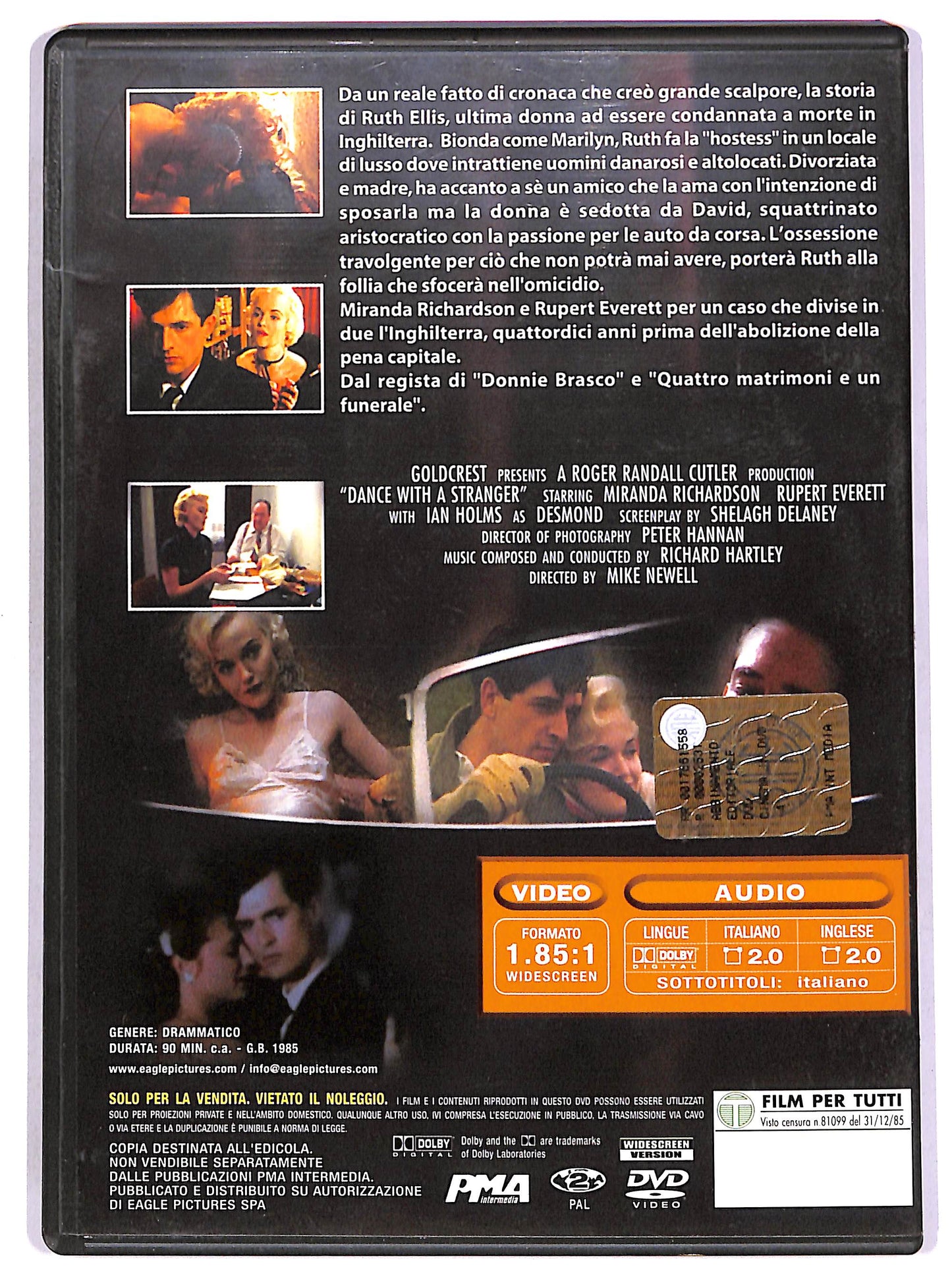 EBOND Ballando con uno sconosciuto EDITORIALE DVD D651004
