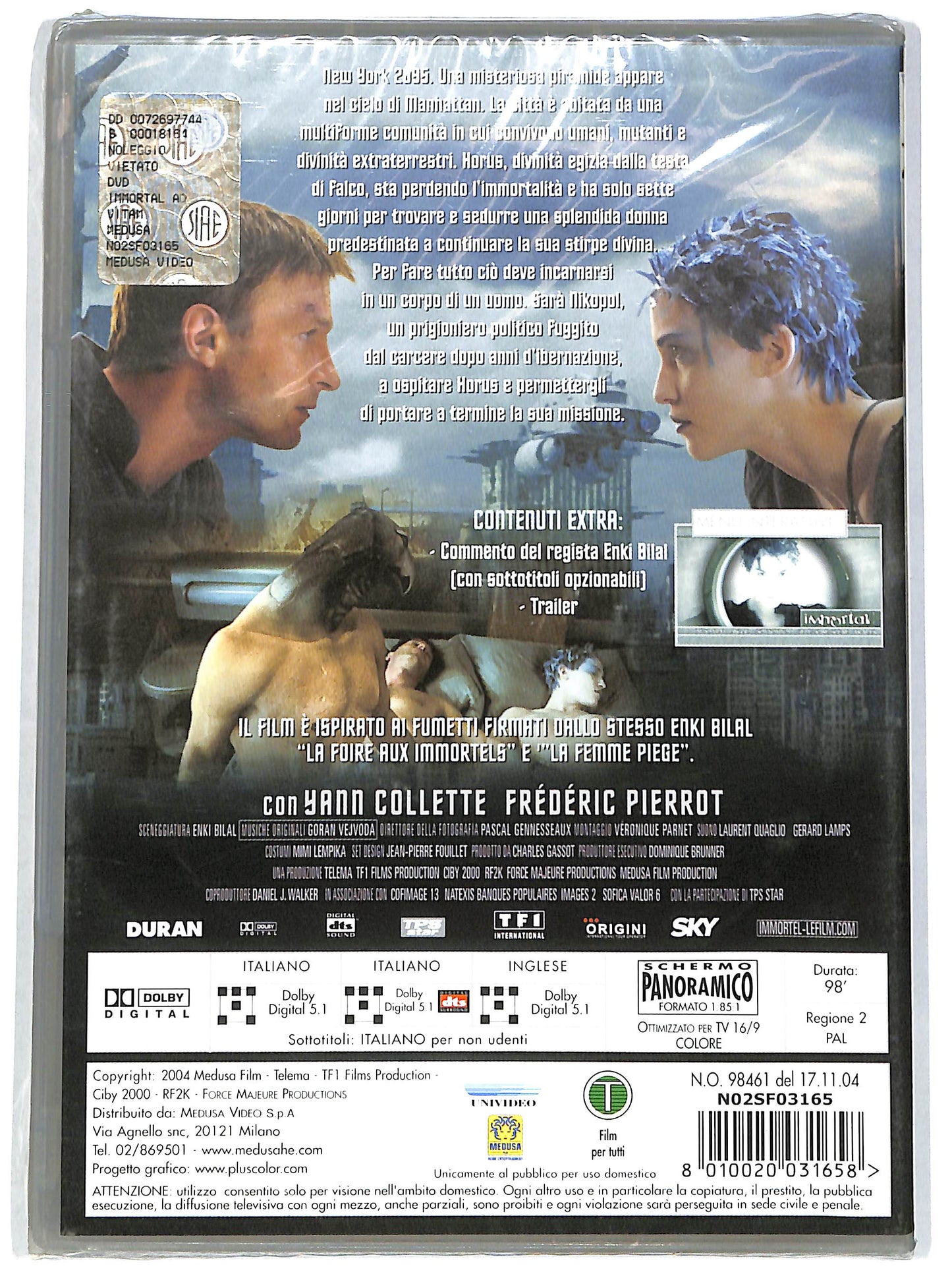 EBOND Immortal ad vitam DVD D651305