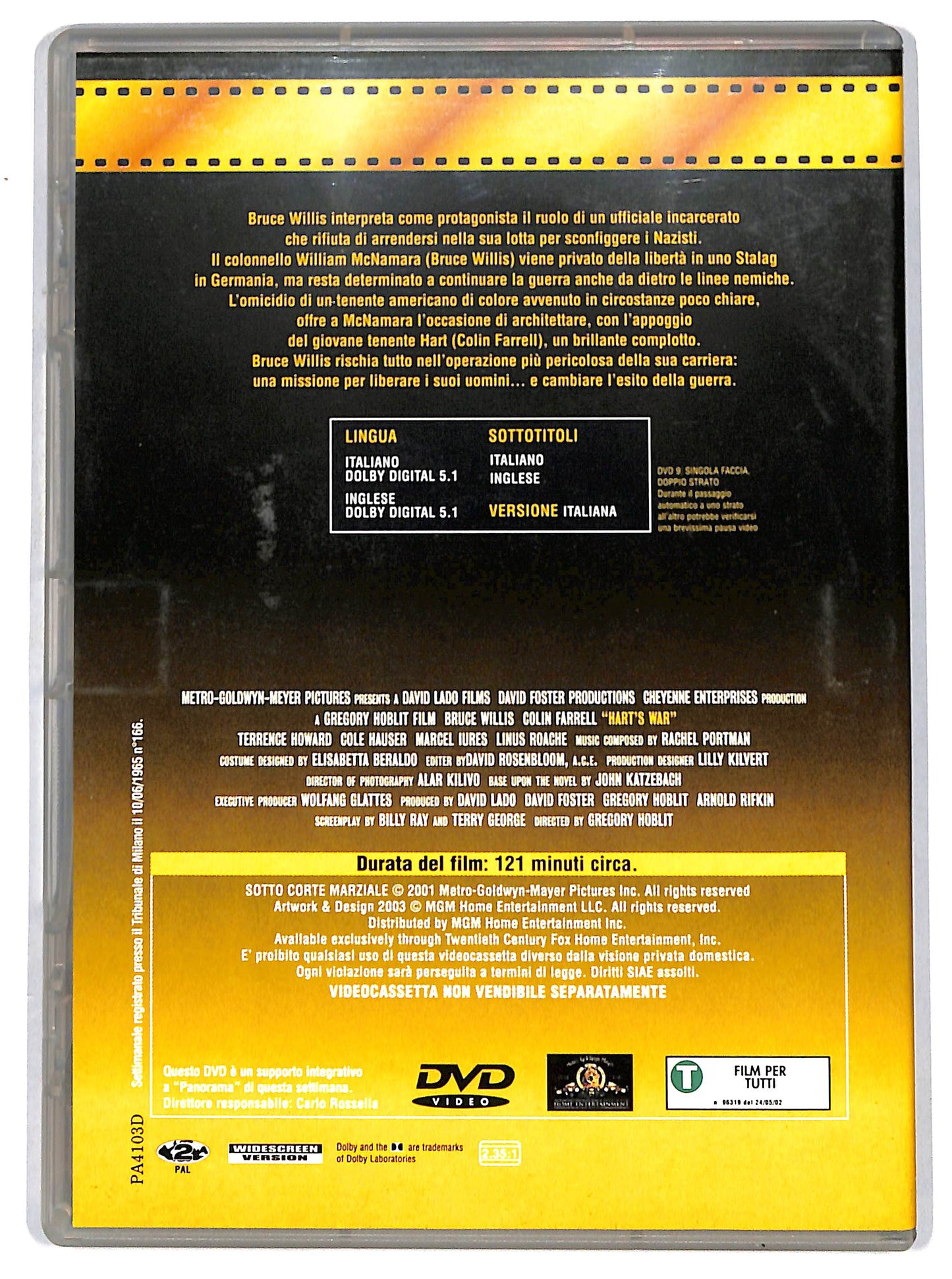 EBOND Sotto corte marziale  EDITORIALE DVD D651539
