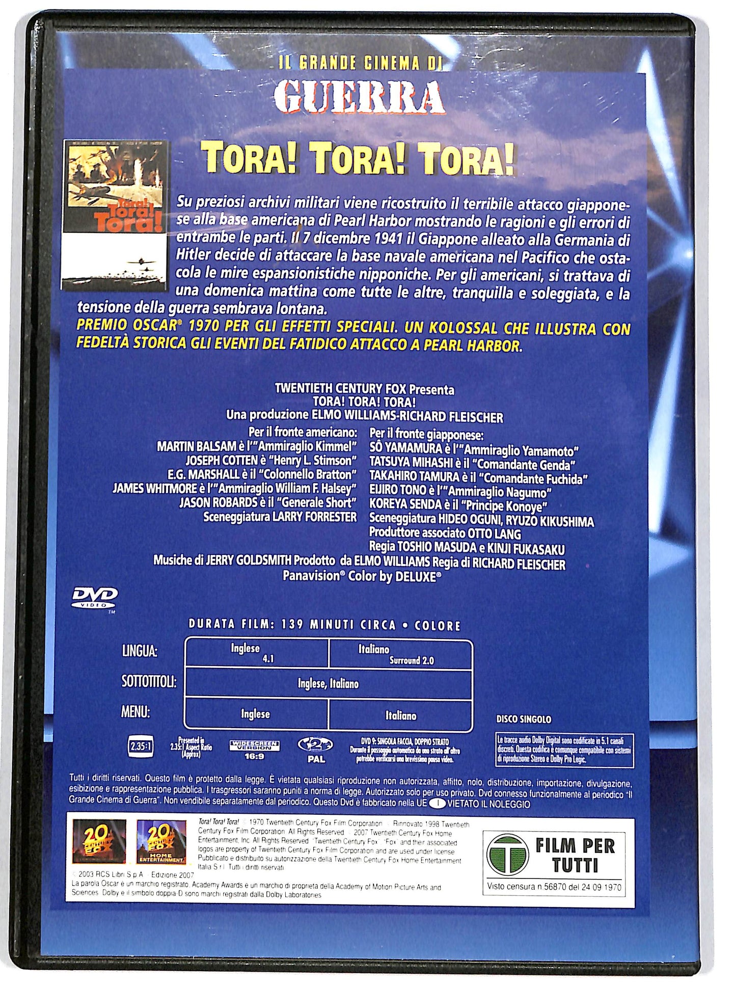 EBOND Tora! Tora! Tora!  EDITORIALE  DVD D651906