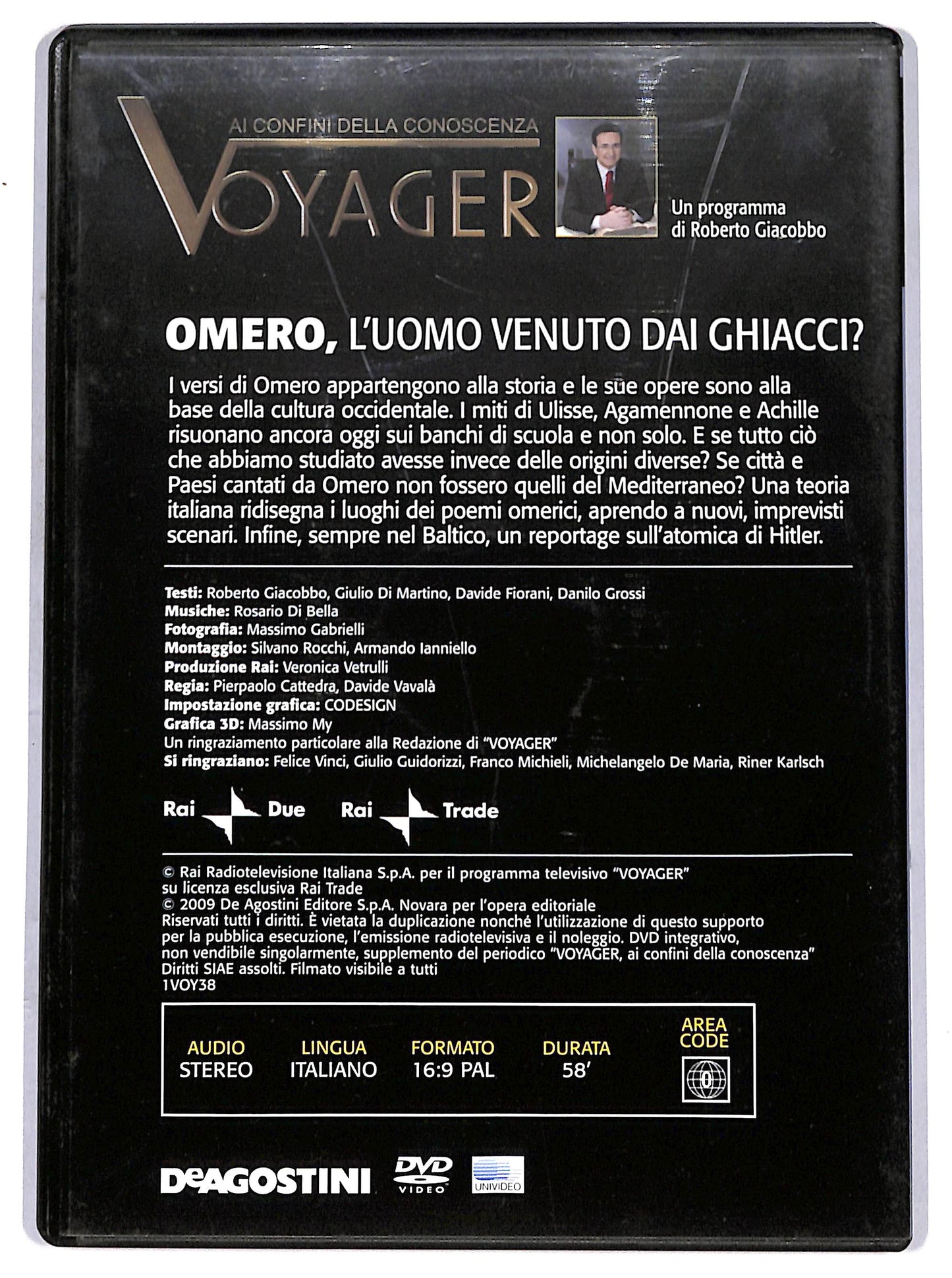 EBOND omero, l'uomo venuto dai ghiacci? n 38 voyager  EDITORIALE DVD D652415