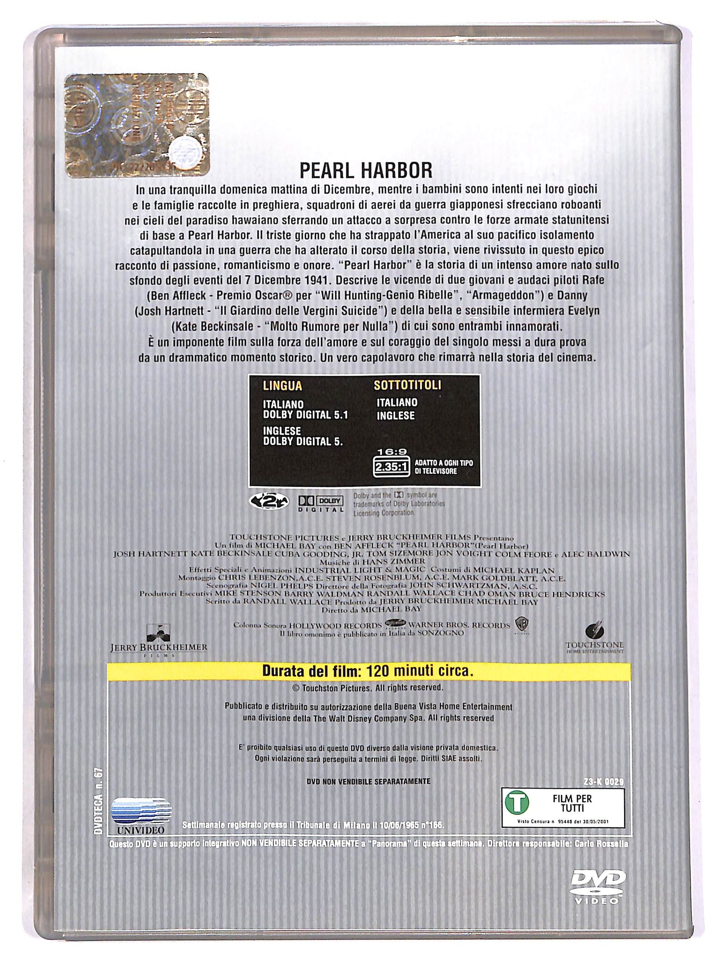 EBOND Pearl Harbor EDITORIALE DVD D652813