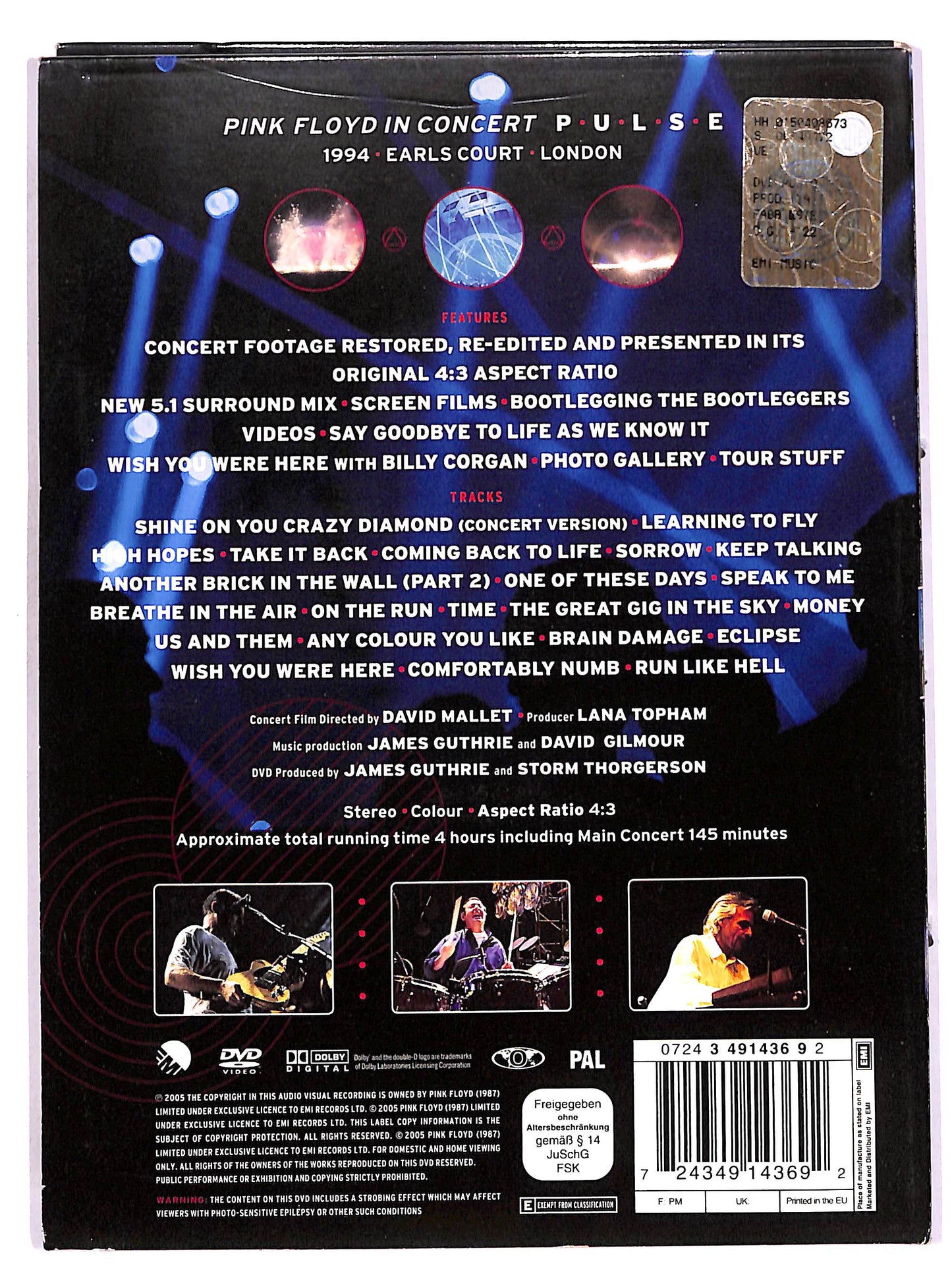 EBOND Pink Floyd in Concert - Pulse DVD D652854