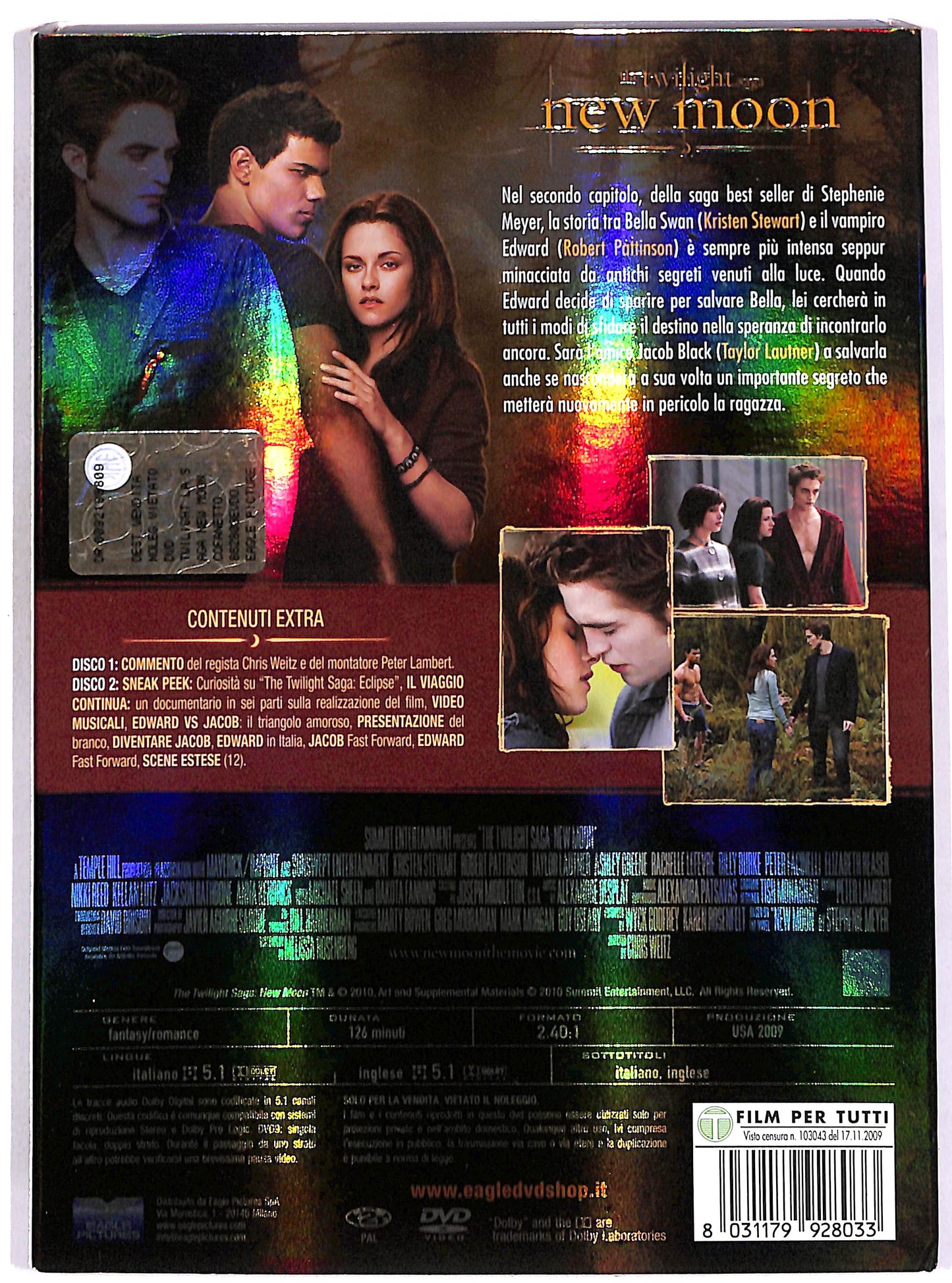 EBOND The Twilight Saga - New Moon SLIPCASE EDIZIONE SPECIALE DVD D653022