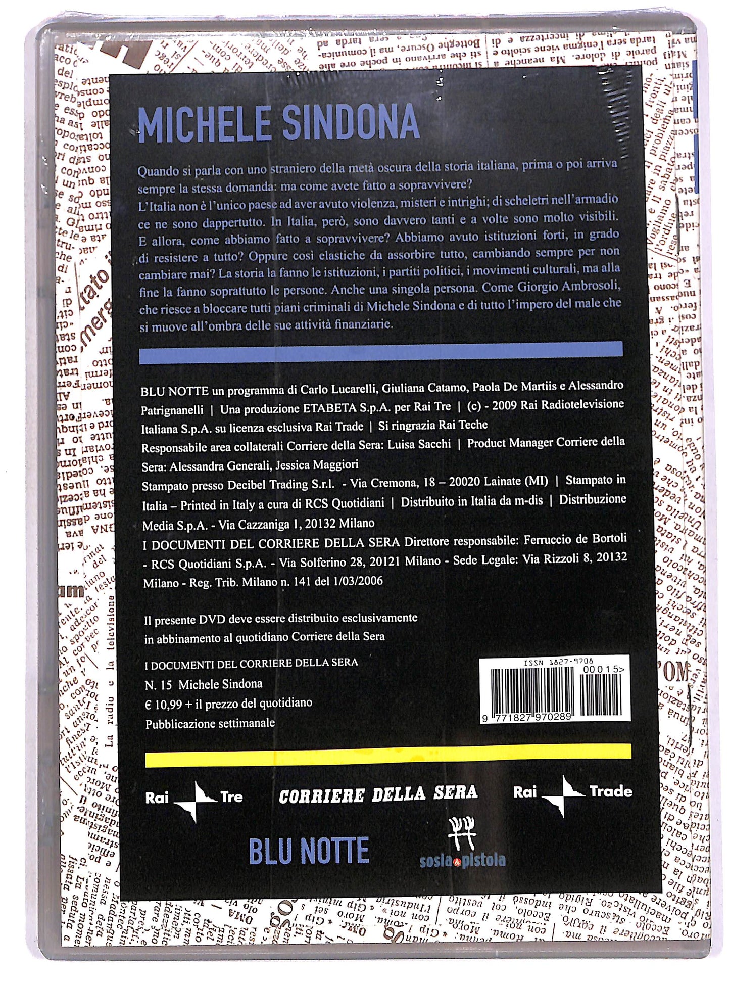 EBOND Misteri d'Italia 15 - Michele Sindona EDITORIALE DVD D653150