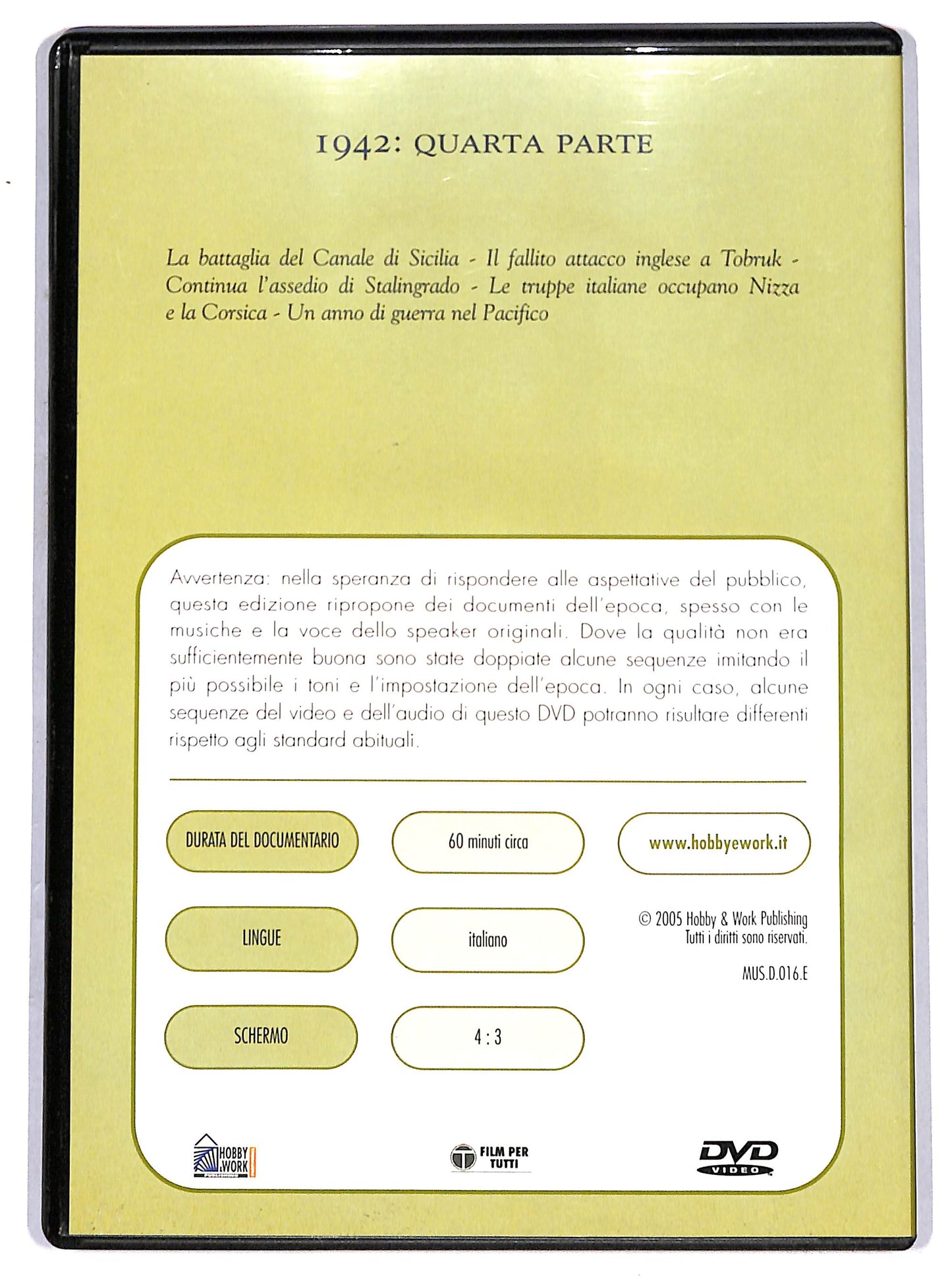 EBOND 1942 - quarta parte  EDITORIALE DVD D653729