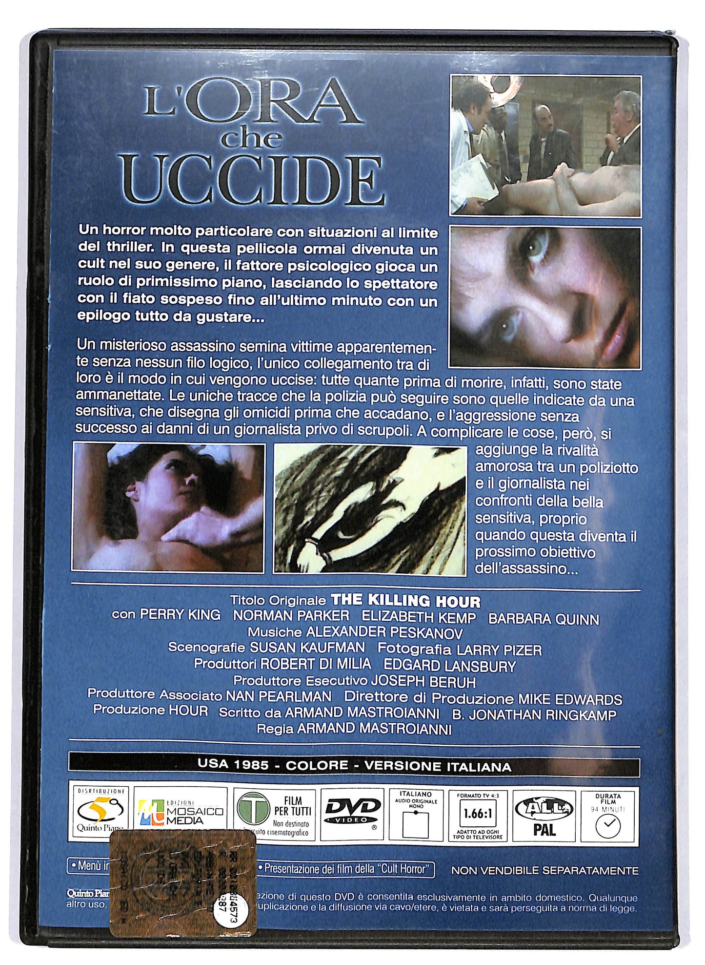 EBOND L'ora che uccide  EDITORIALE DVD D654030