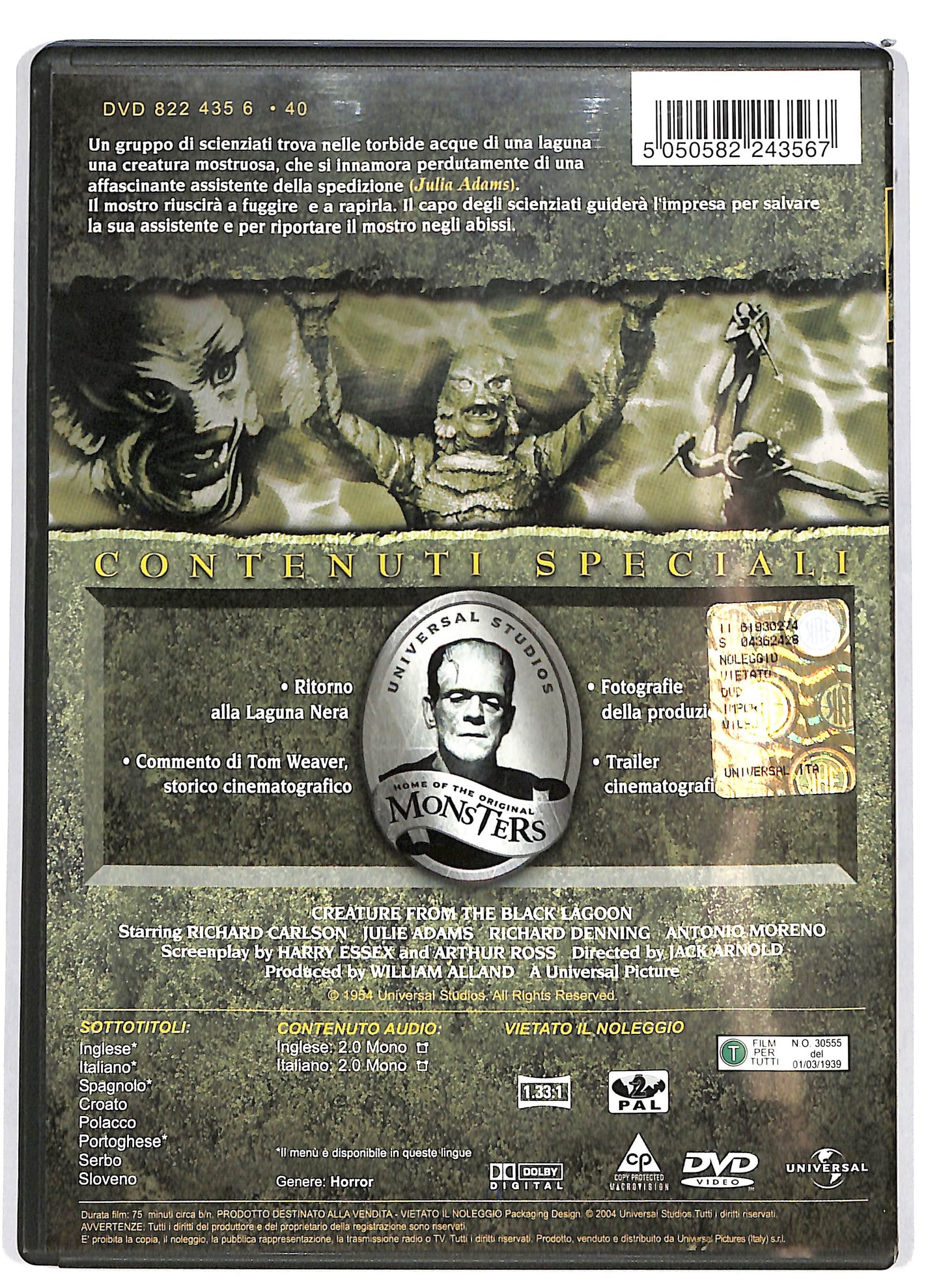 EBOND Il mostro della laguna nera DVD D654045