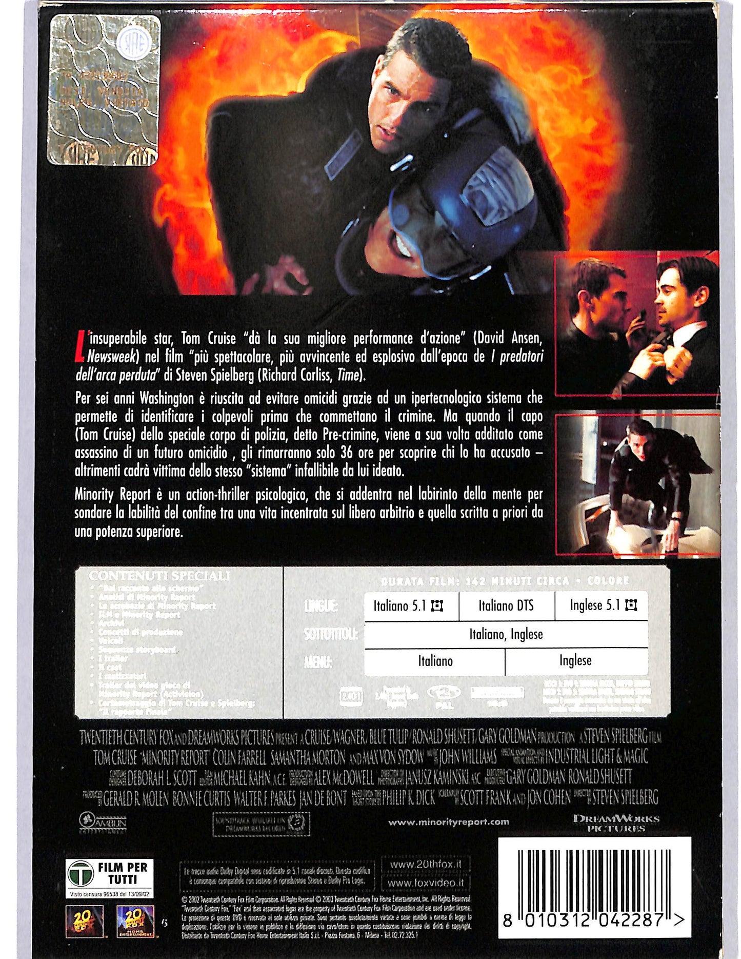 EBOND Minority Report Edizione Speciale 2dvd slipcase DVD D654147