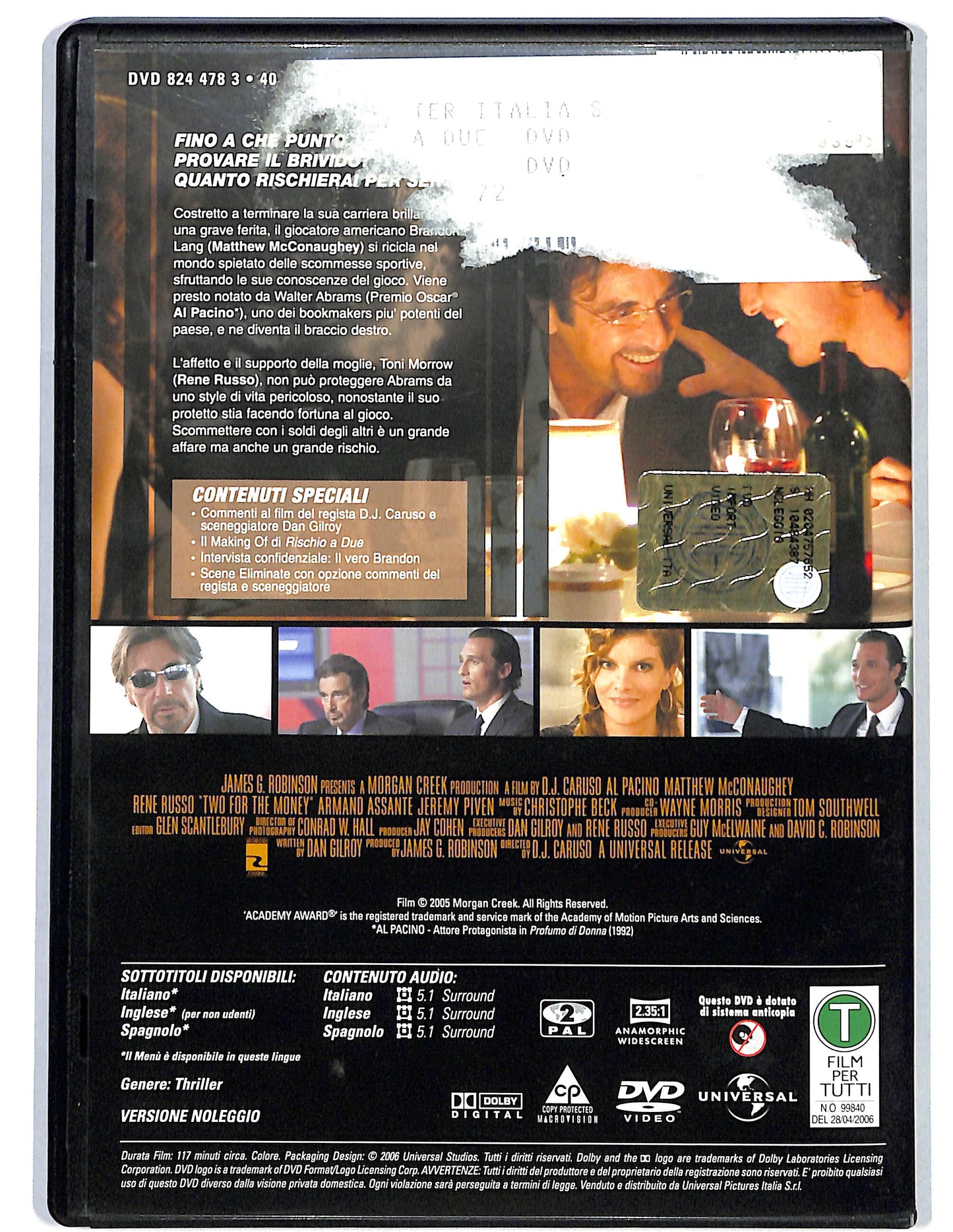 EBOND Rischio a due NOLEGGIO DVD D654239