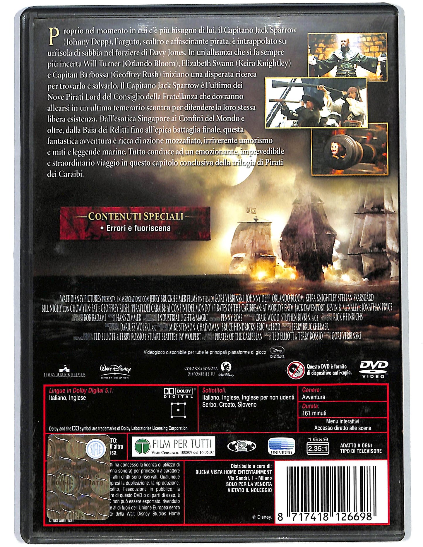 EBOND Pirati dei Caraibi   Ai confini del mondo DVD D654415