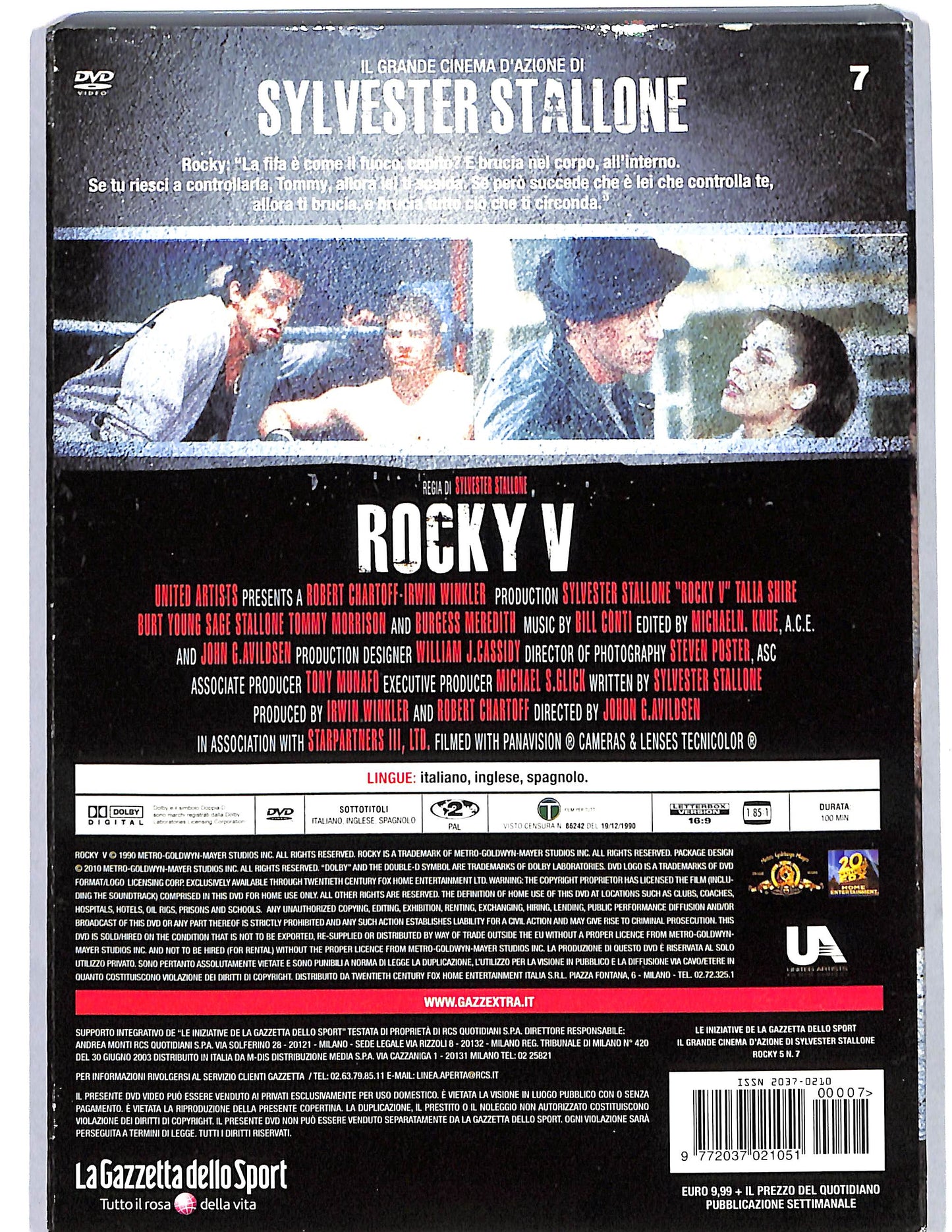 EBOND Rocky V vol.7 slipcase  EDITORIALE  DVD D654814