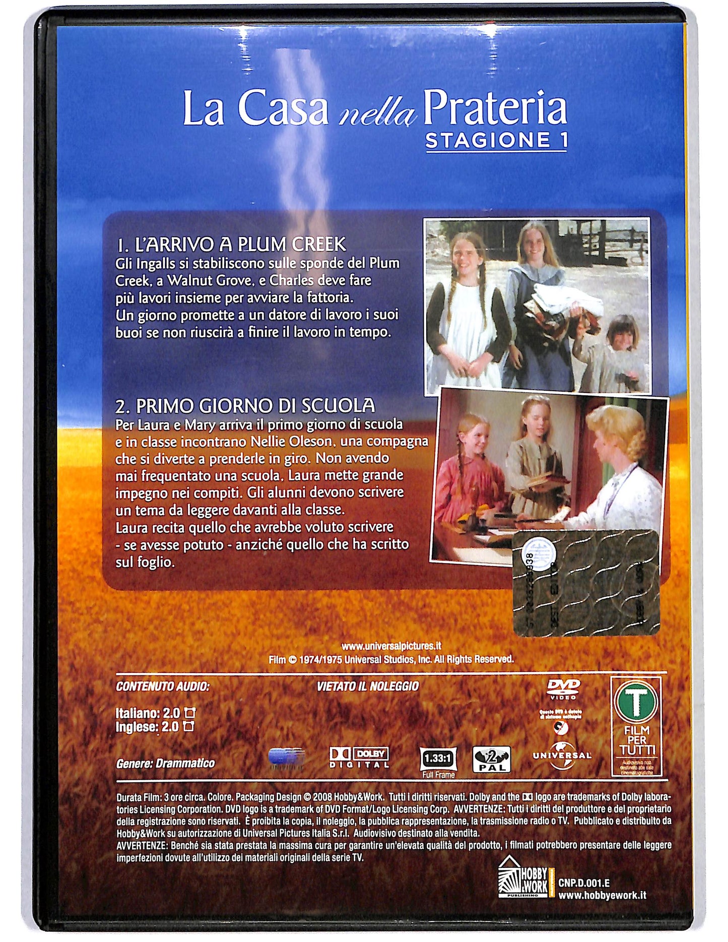 EBOND La casa nella Prateria St1 vol 1  Ep.1 - 2  EDITORIALE  DVD D654901