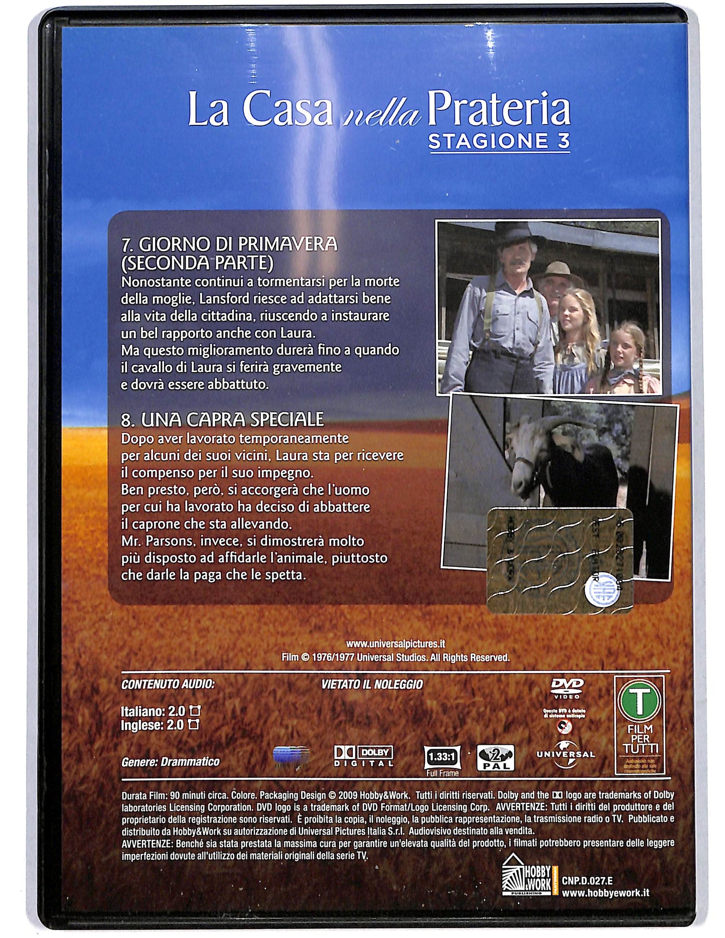 EBOND La casa nella Prateria St.3 vol 27 Ep. 7 - 8 EDITORIALE DVD D654908