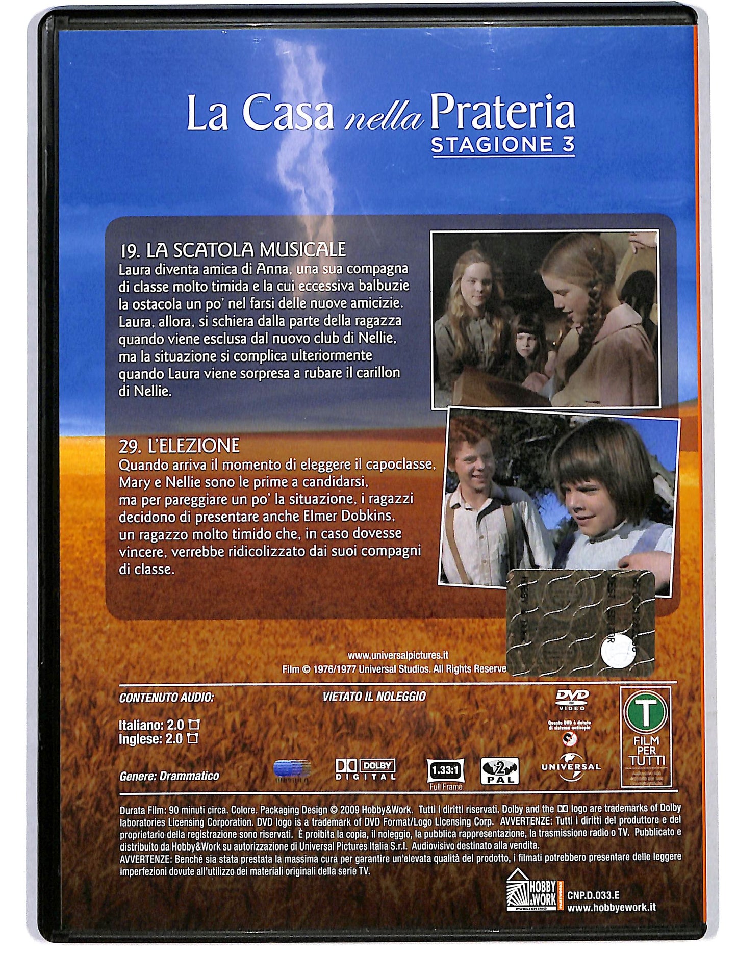 EBOND La casa nella prateria vol 33 St.3 Ep 19 - 20 EDITORIALE DVD D654914