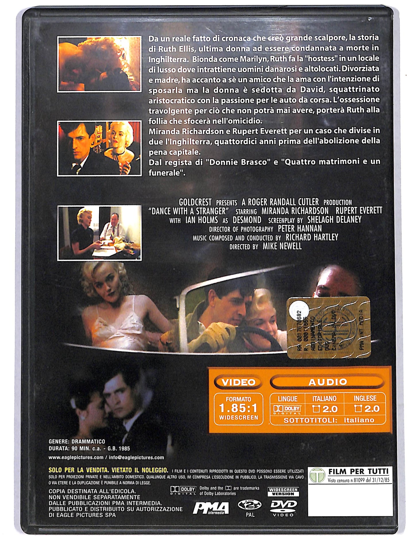 EBOND Ballando con uno sconosciuto EDITORIALE DVD D655005