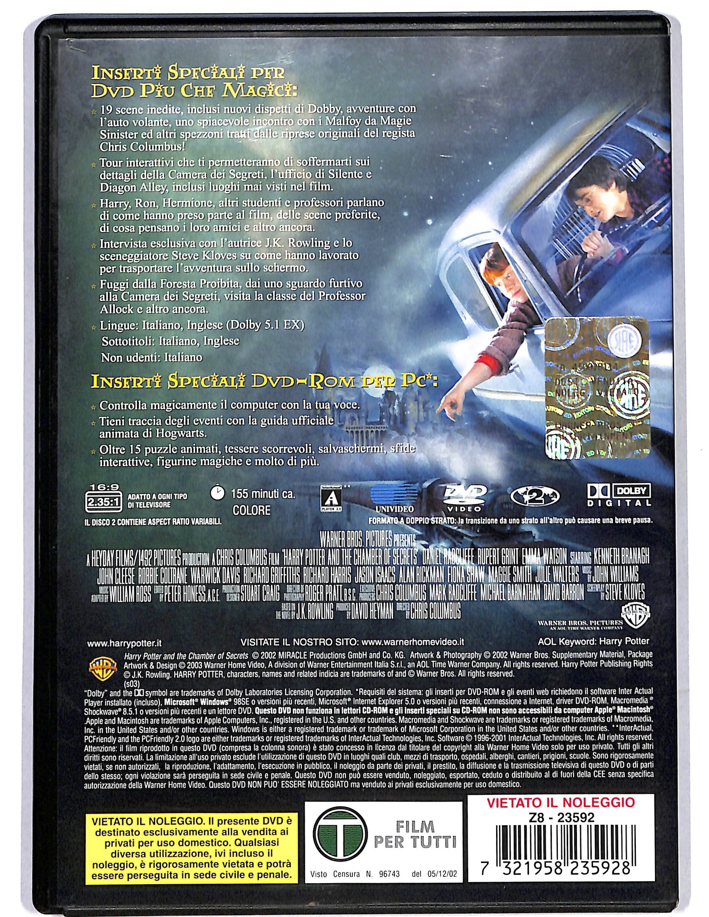 EBOND Harry Potter e la camera dei segreti  EDIZIONE SPECIALE DVD D655053