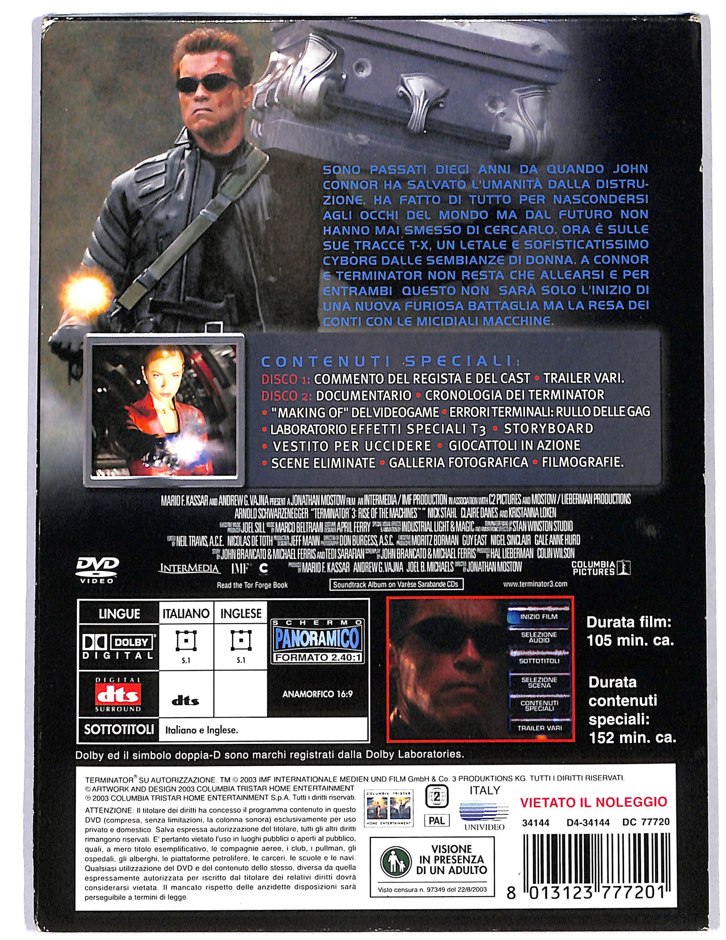 EBOND Terminator 3  Le macchine ribelli slipcase DVD D655162