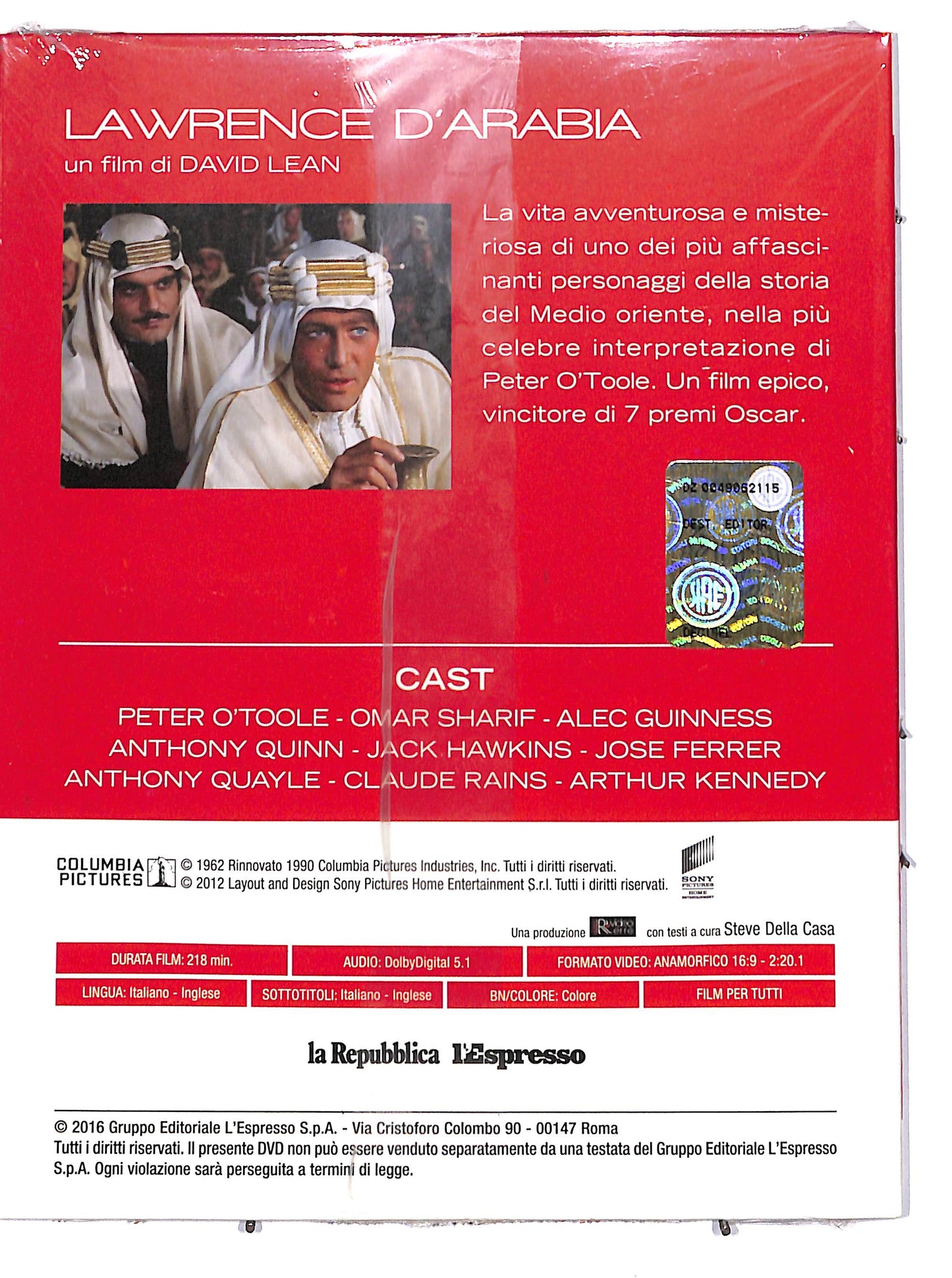 EBOND Lawrence d'Arabia  EDITORIALE DVD D655203