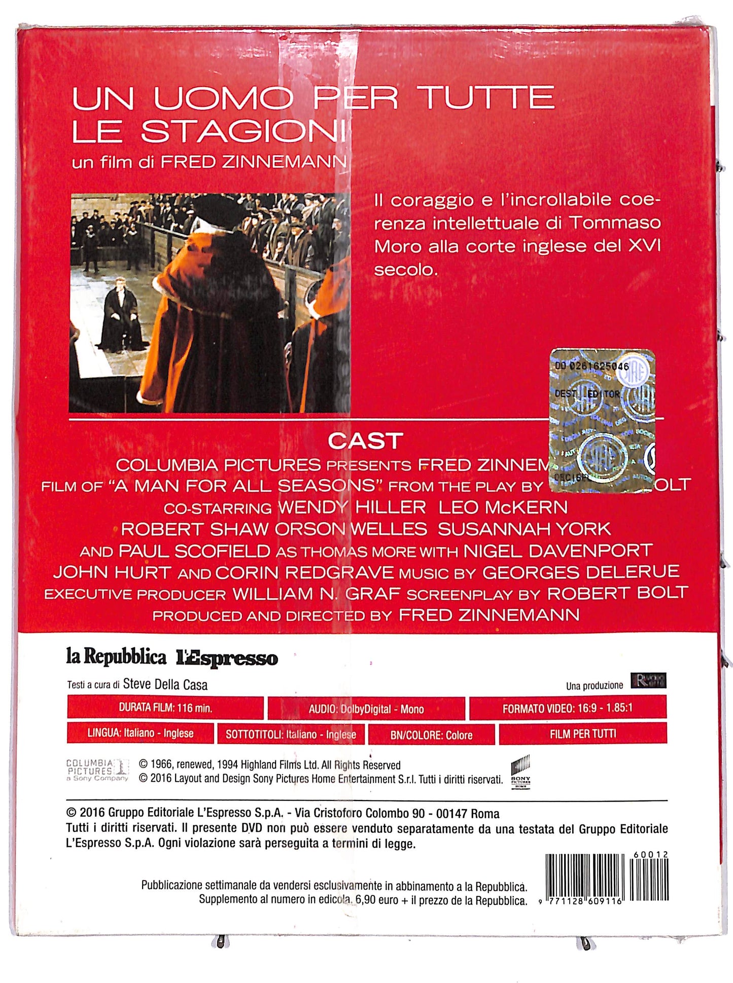 EBOND Un uomo per tutte le stagioni  EDITORIALE DVD D655303