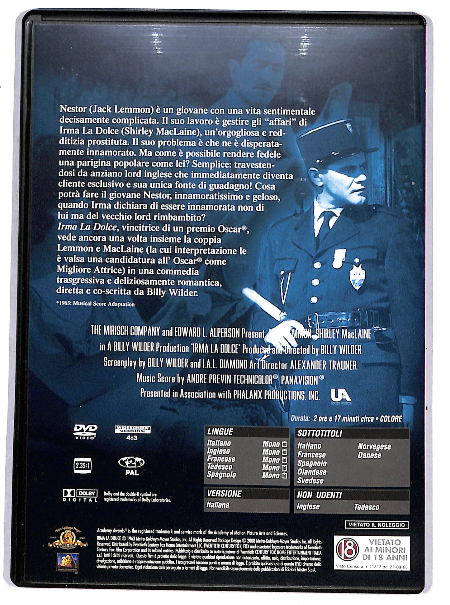 EBOND Irma la dolce  EDITORIALE DVD D656035