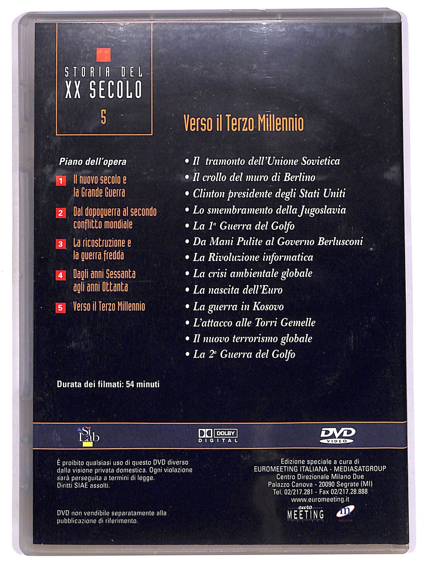 EBOND Storia del XX Secolo 5 - Verso il Terzo Millennio EDITORIALE DVD D656122