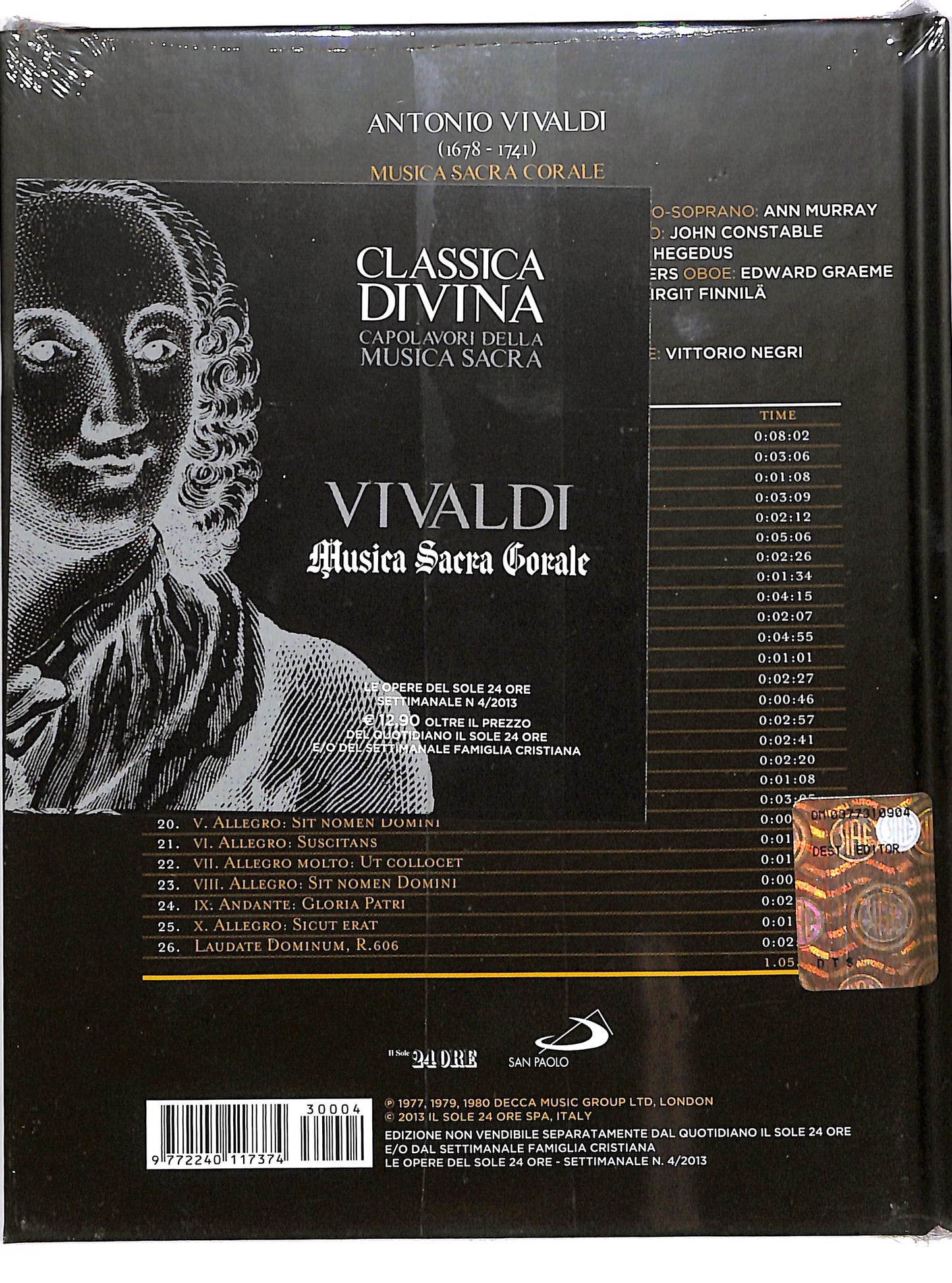 EBOND Vivaldi - Musica sacra corale DIGIBOOK EDITORIALE DVD D656155