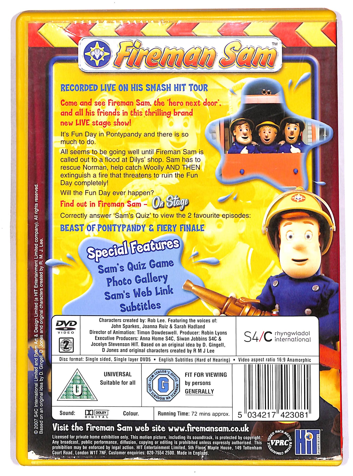 EBOND Fireman Sam - On Stage DVD D656241
