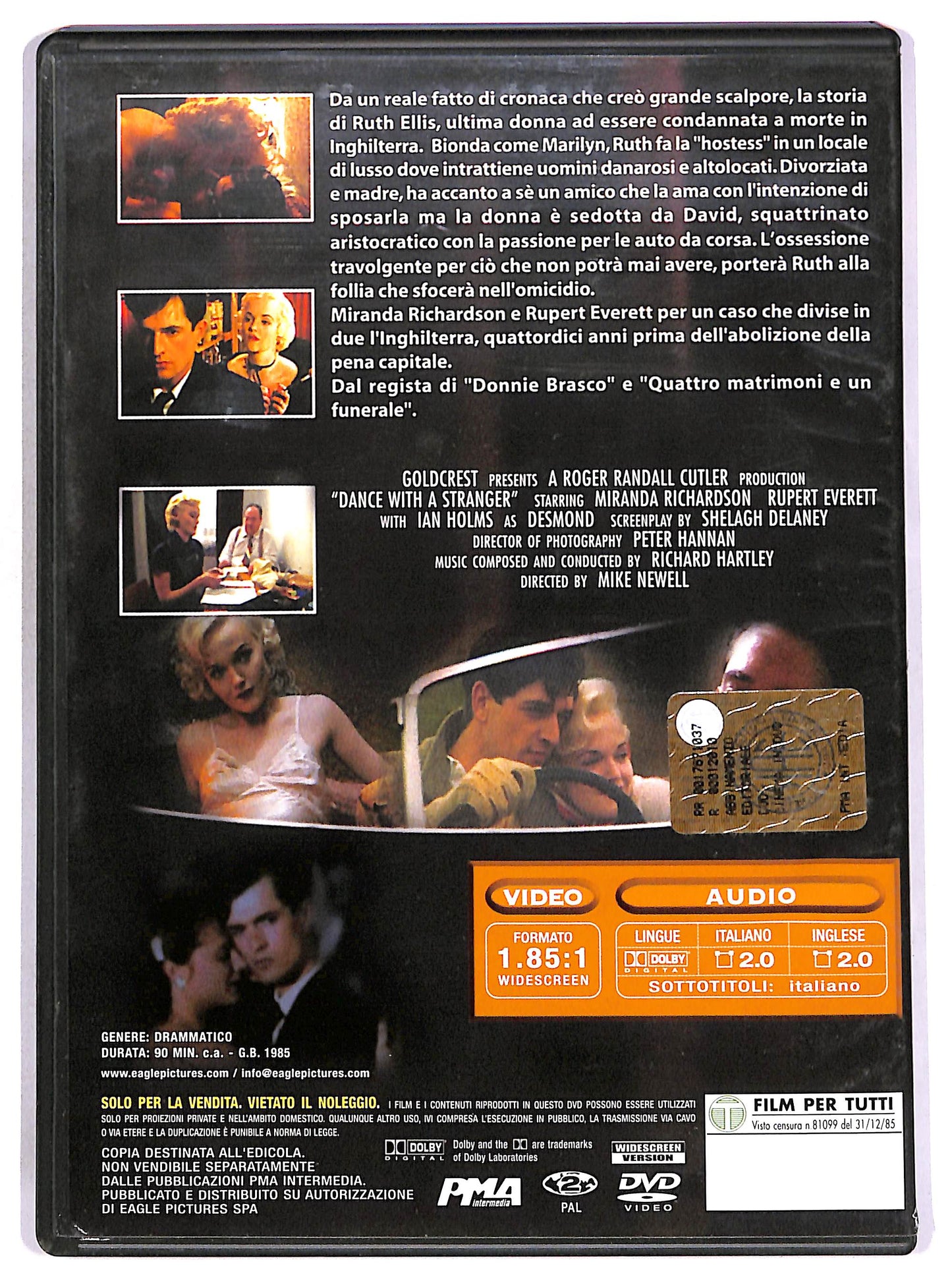 EBOND Ballando con uno sconosciuto EDITORIALE DVD D656332