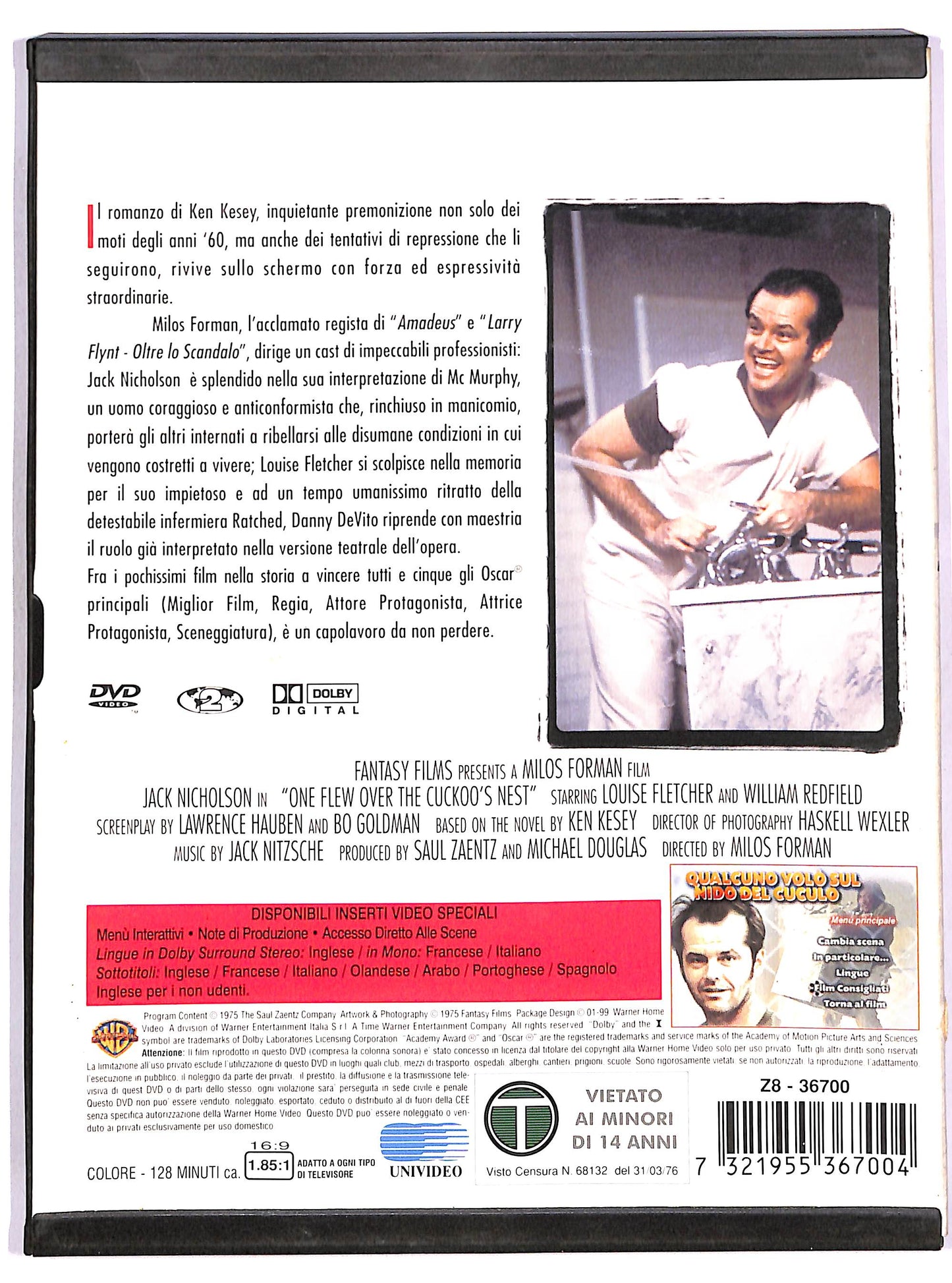 EBOND Qualcuno vola sul nido del cuculo SNAPPER DVD D656335