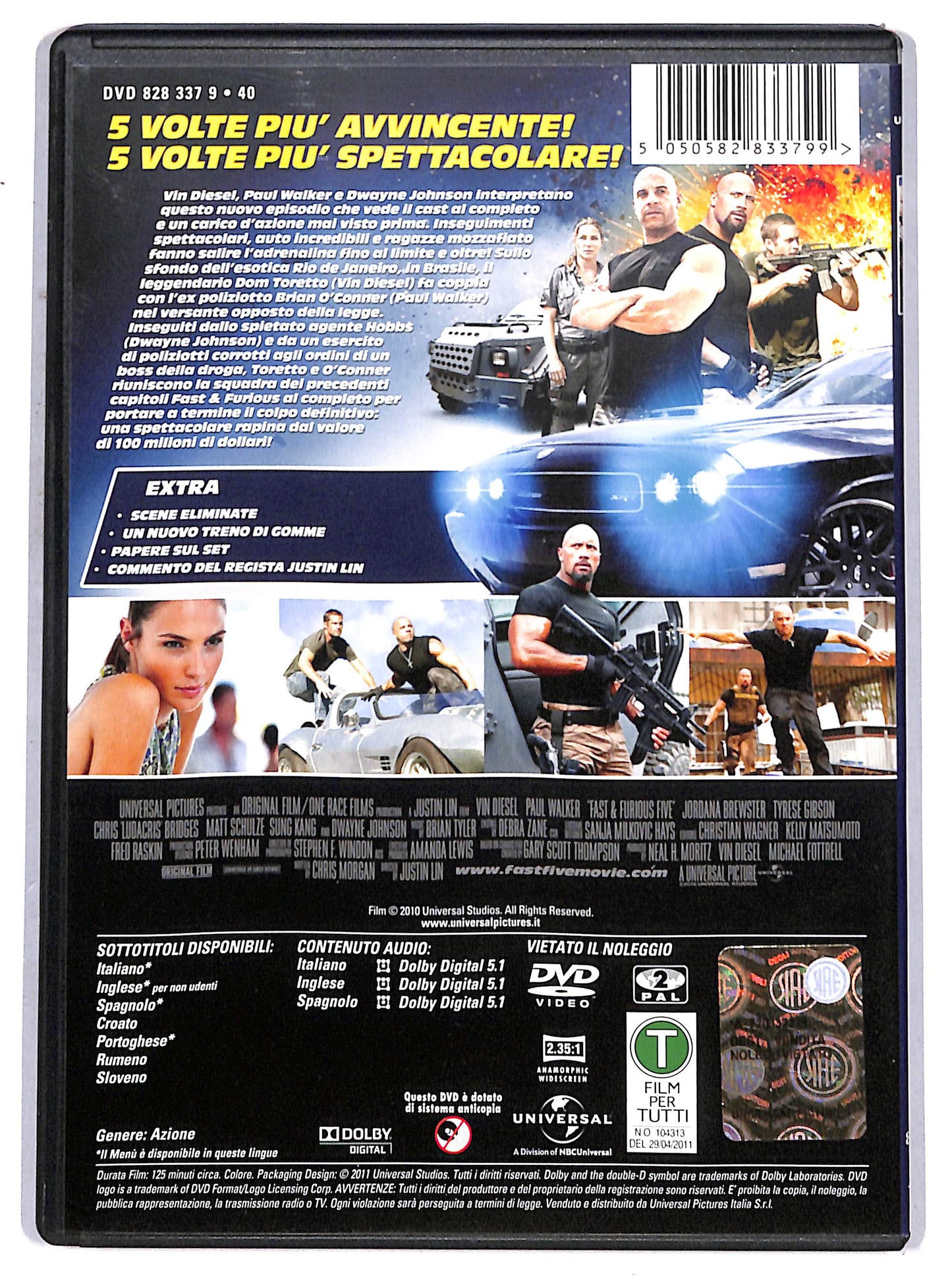 EBOND fast & furious 5 DVD D656507