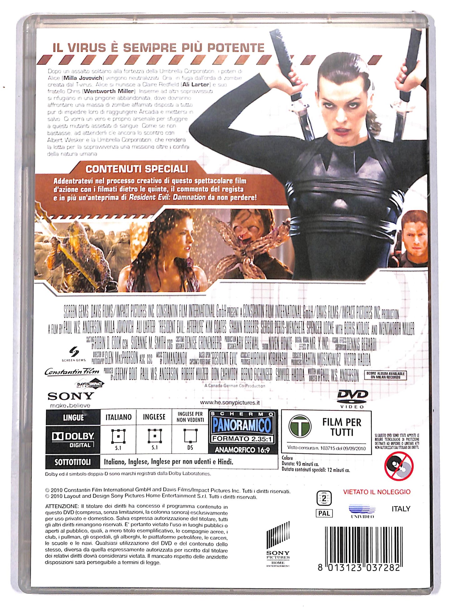 EBOND resident evil after life DVD D656521