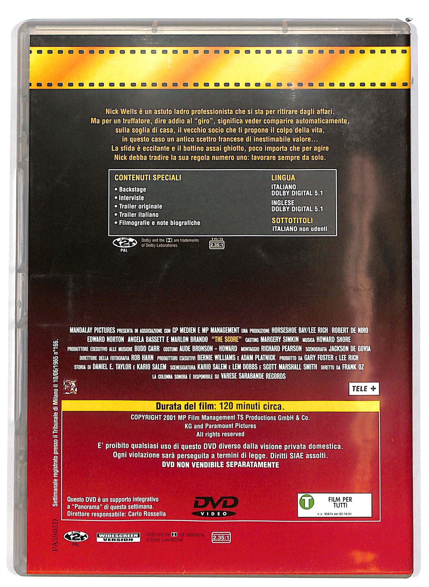 EBOND The score  EDITORIALE DVD D656637