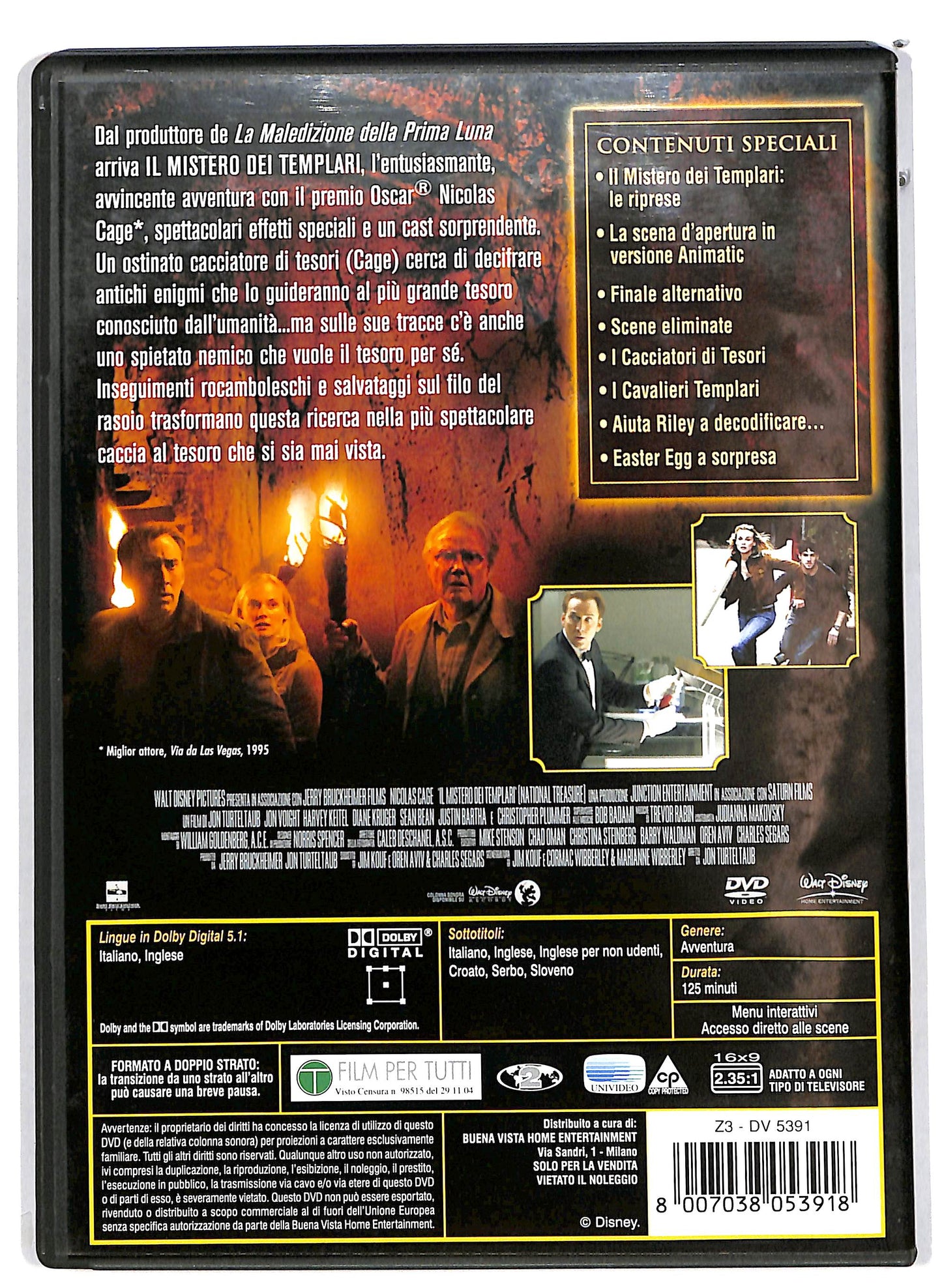 EBOND Il mistero dei Templari - National Treasure  DVD D656647