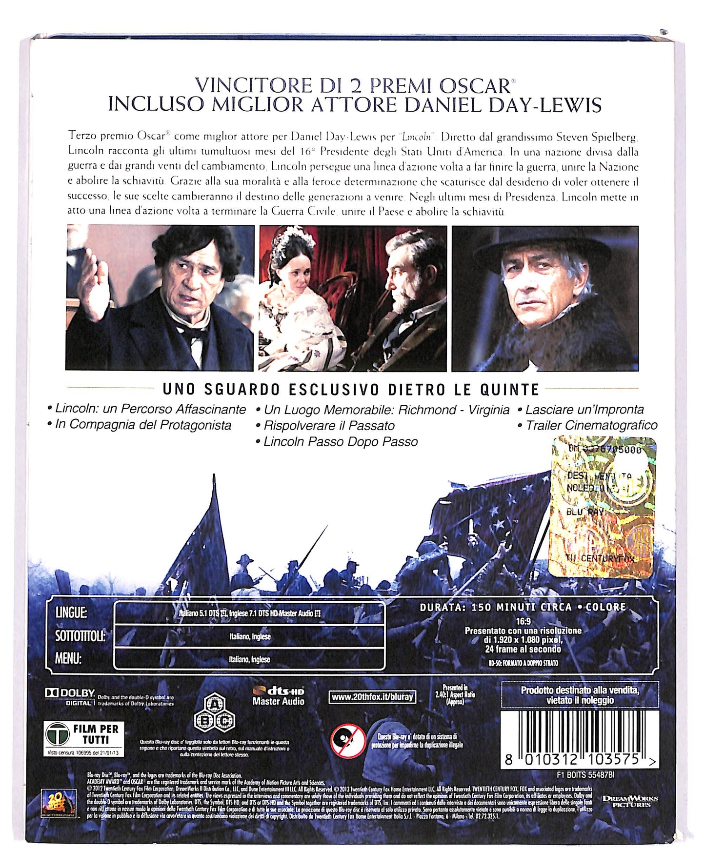 EBOND Lincoln Slipcase BLURAY D656842