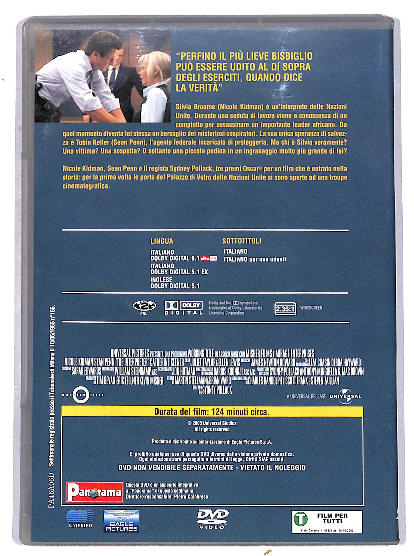 EBOND The Interpreter  EDITORIALE DVD D656935