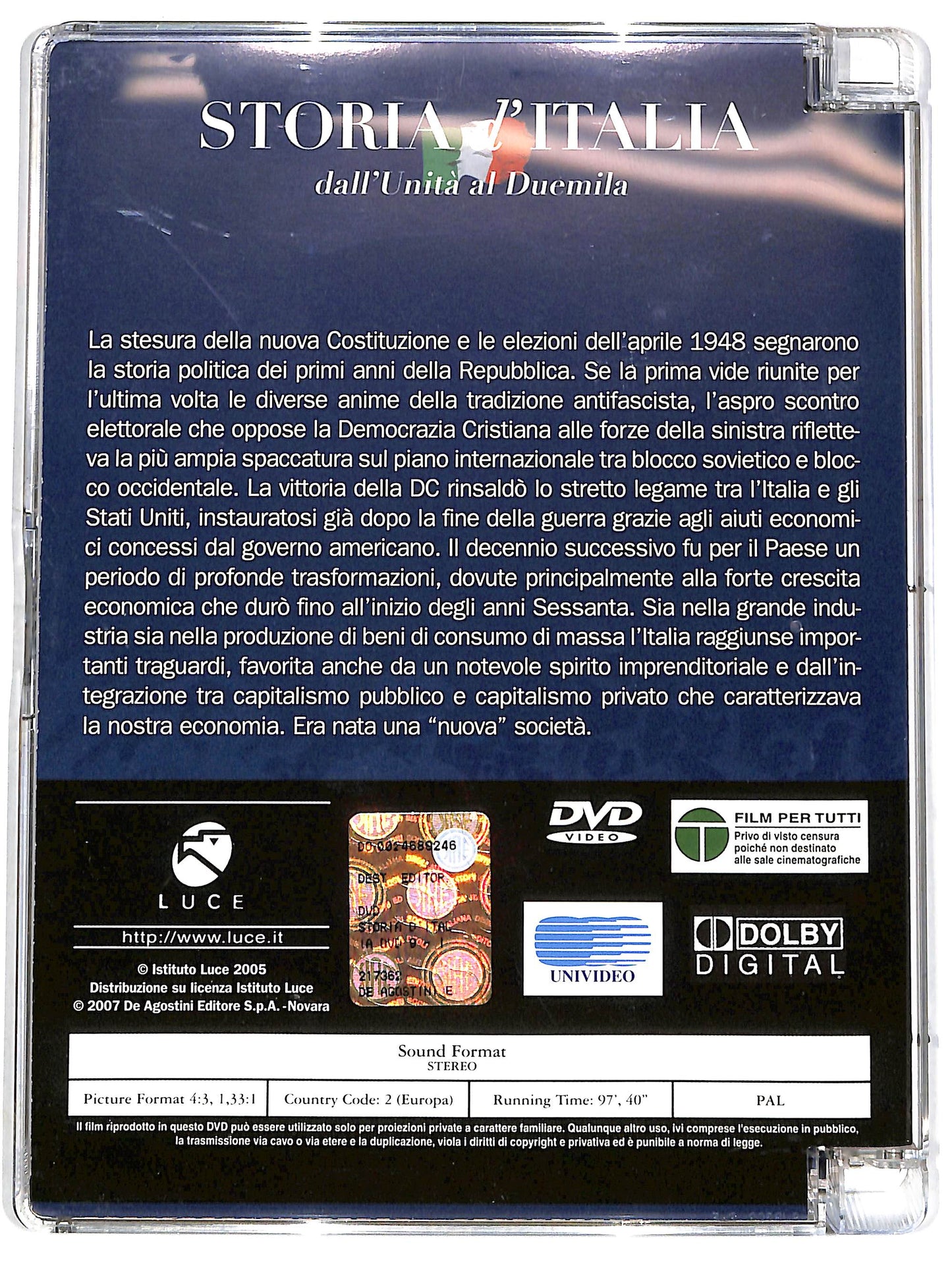 EBOND I primi anni della repubblica (1946-1961)  EDITORIALE  DVD D657018