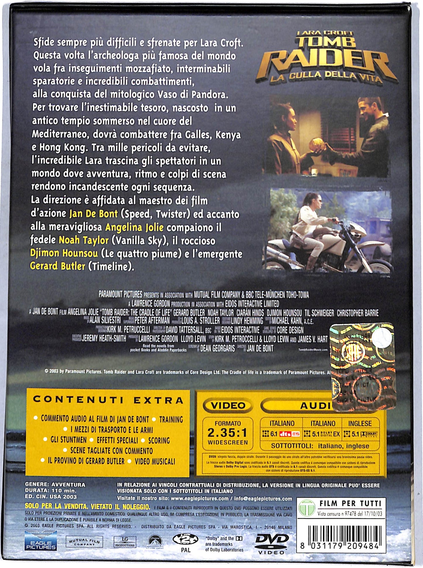 EBOND tomb raider - la culla della vita DVD D657124