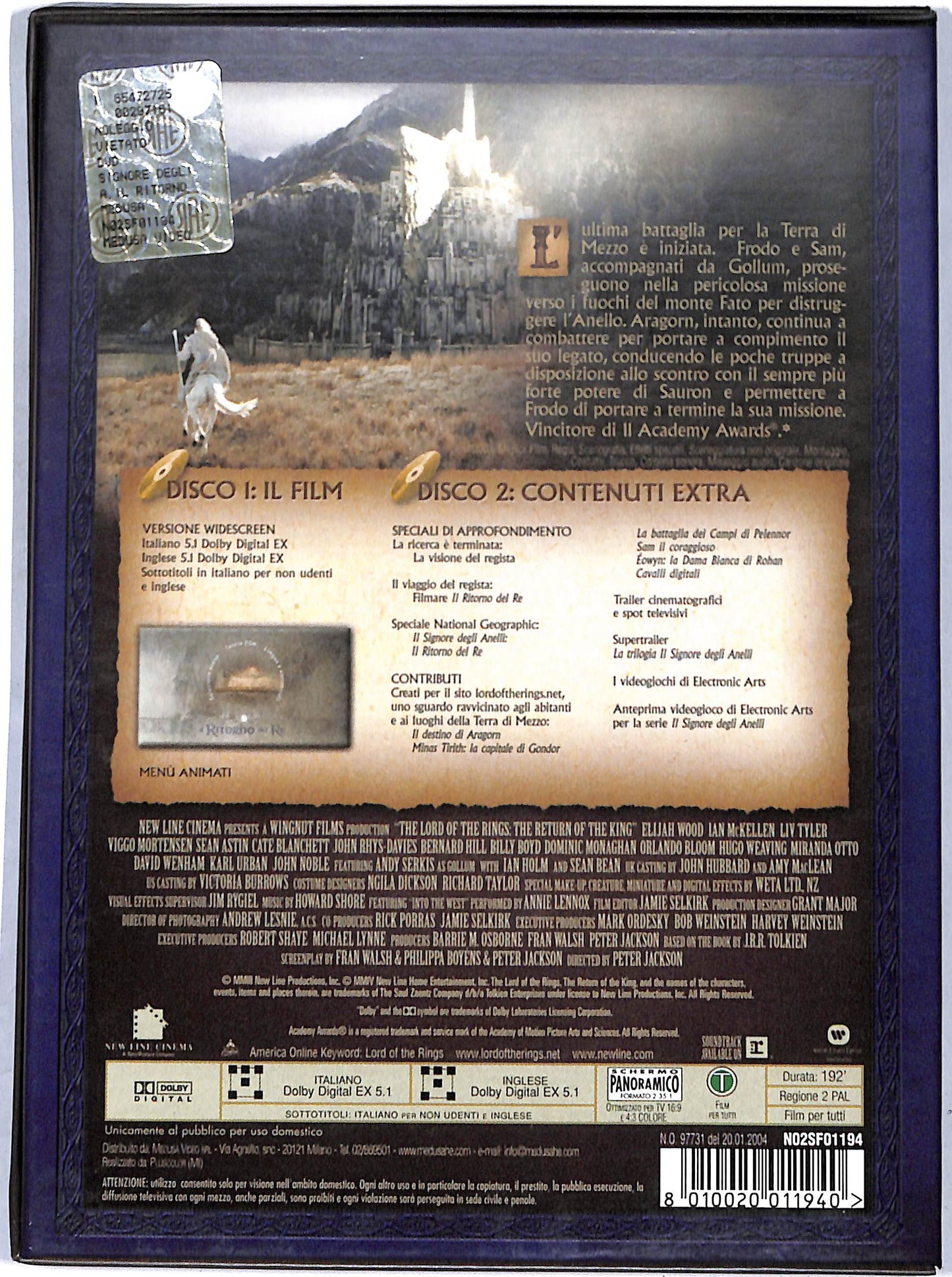 EBOND il signore degli anelli - il ritorno del re DVD D657136