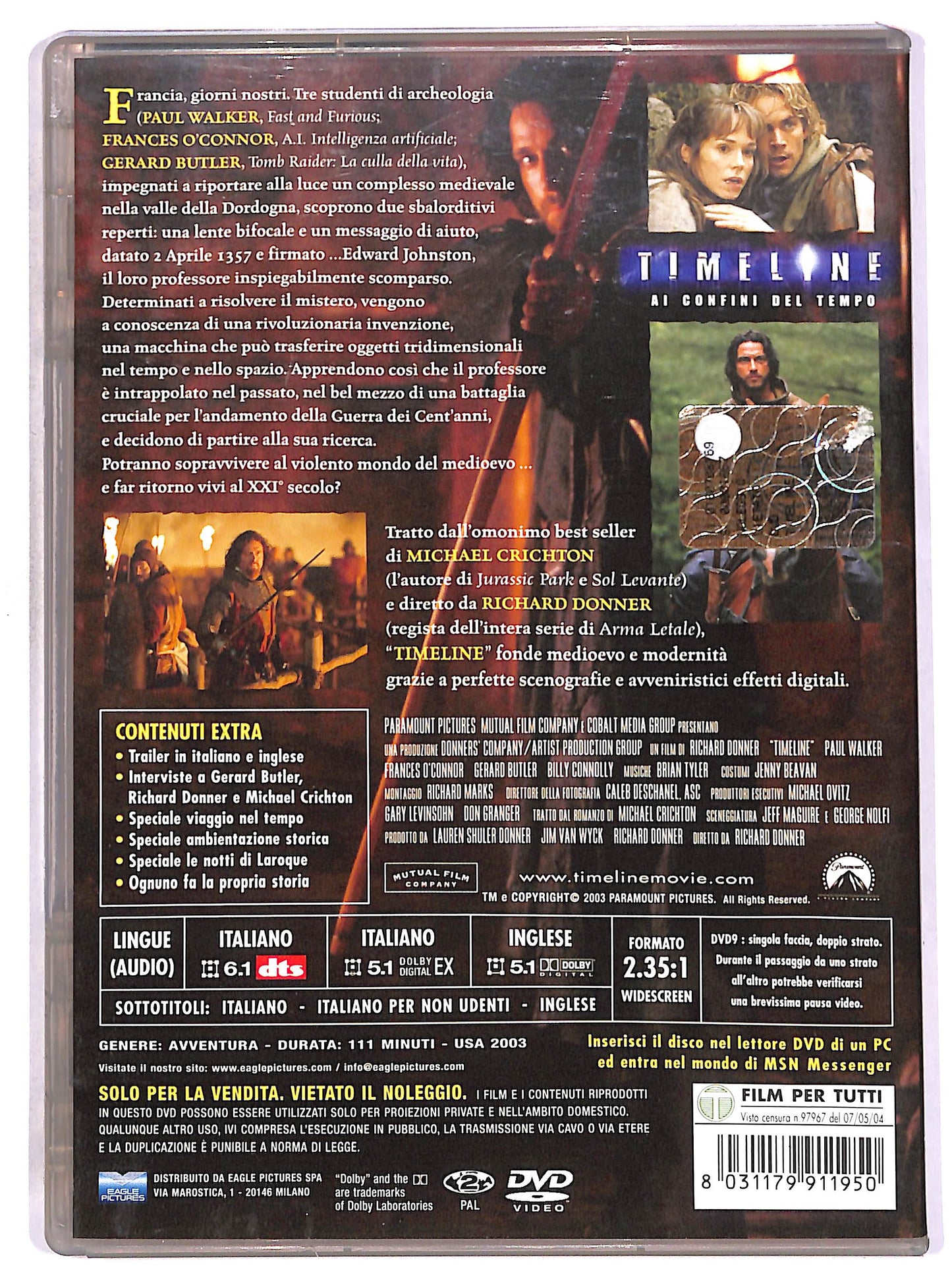 EBOND Timeline - Ai confini del tempo DVD D657234